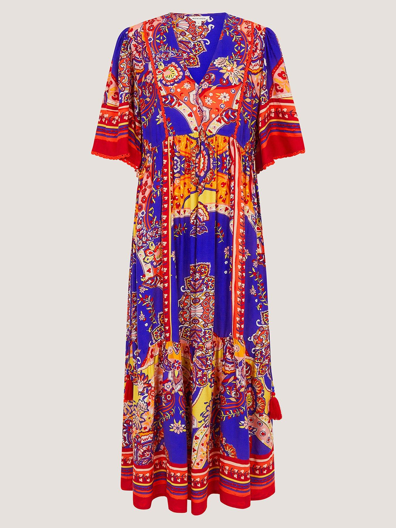 Image 5 of 5 of Monsoon Padma Print Dress