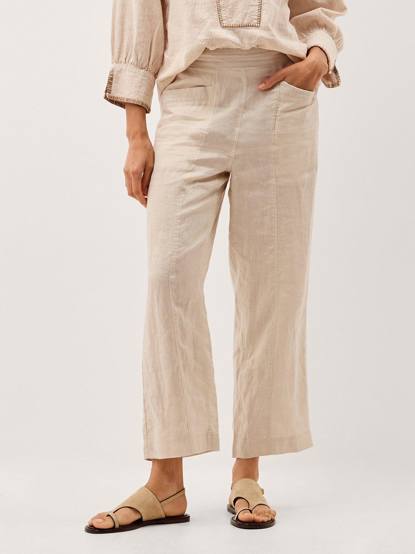 Monsoon Lucy Linen Trouser Reg