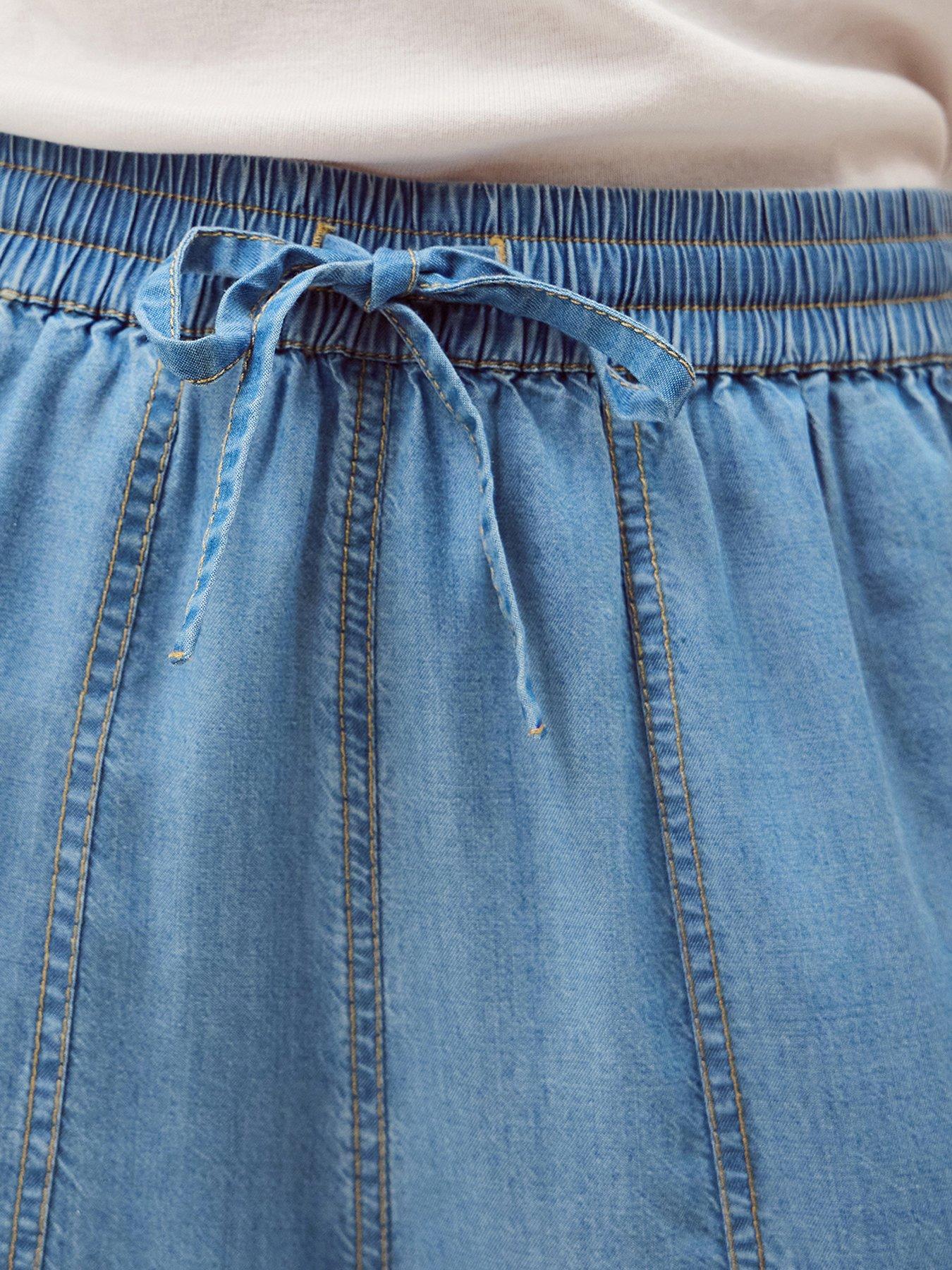 Image 4 of 5 of Monsoon Daria Tencel Joggers - Blue
