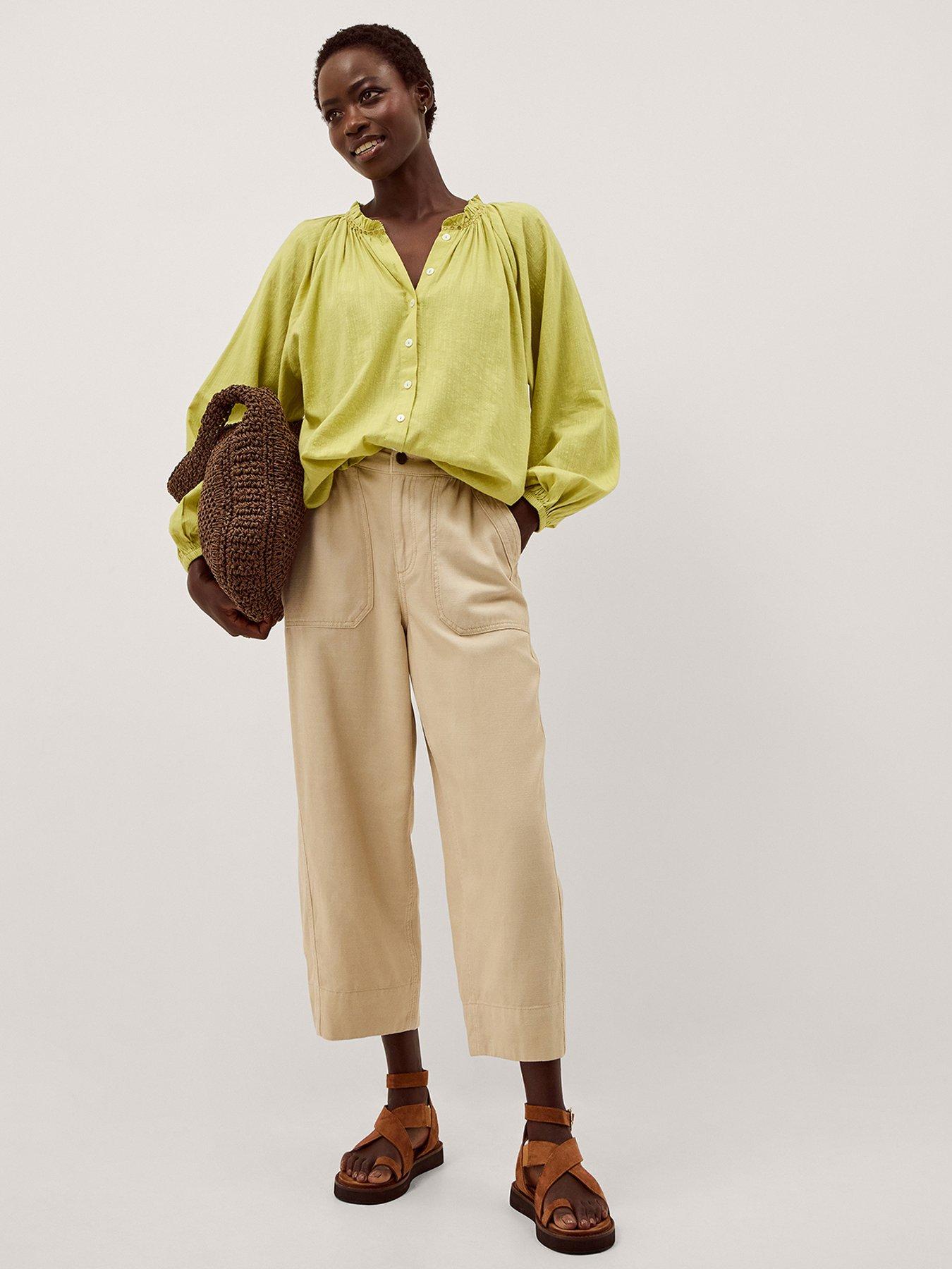  image of monsoon-amber-bubble-hem-top