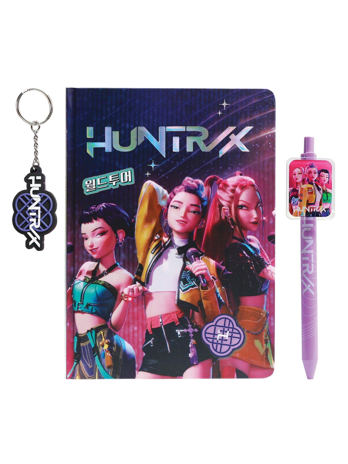 Image 2 of 5 of K-Pop Demon Hunters Notebook Giftset, Stickers, and Huntr/x Fidget Pen Bundle