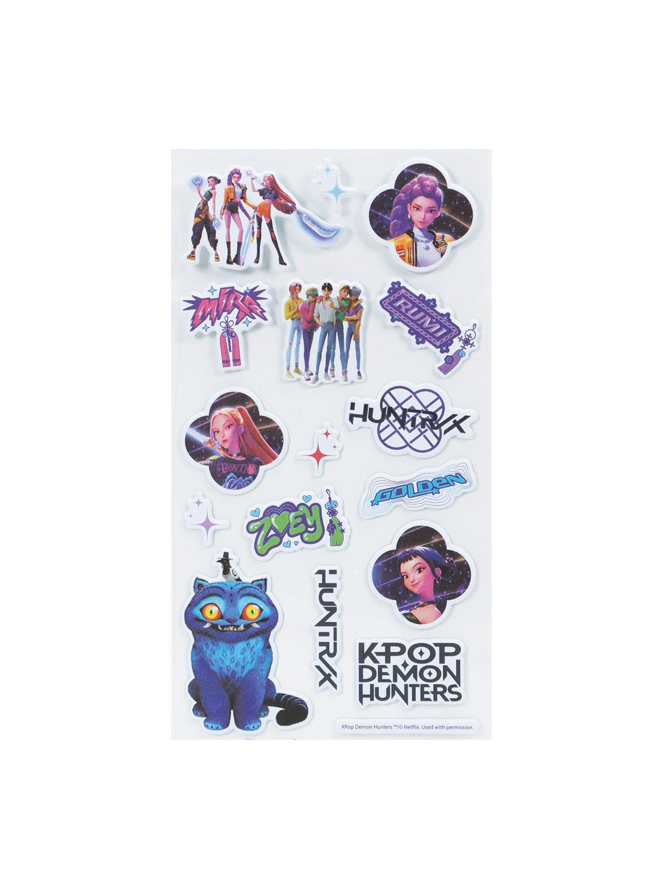 Image 4 of 5 of K-Pop Demon Hunters Notebook Giftset, Stickers, and Huntr/x Fidget Pen Bundle