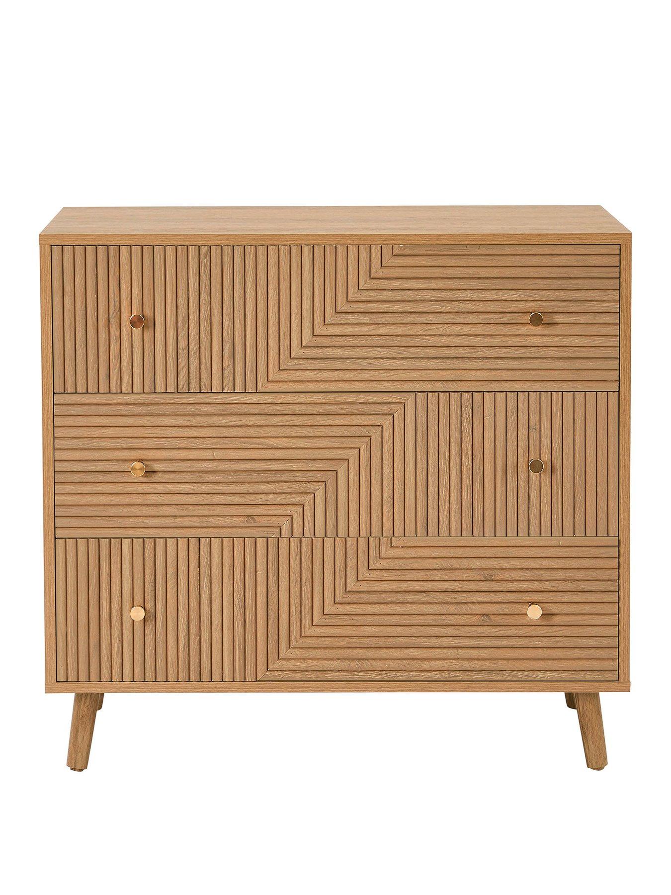 Image 2 of 5 of Dusk Dora 3 Drawer Chest - Light Wood