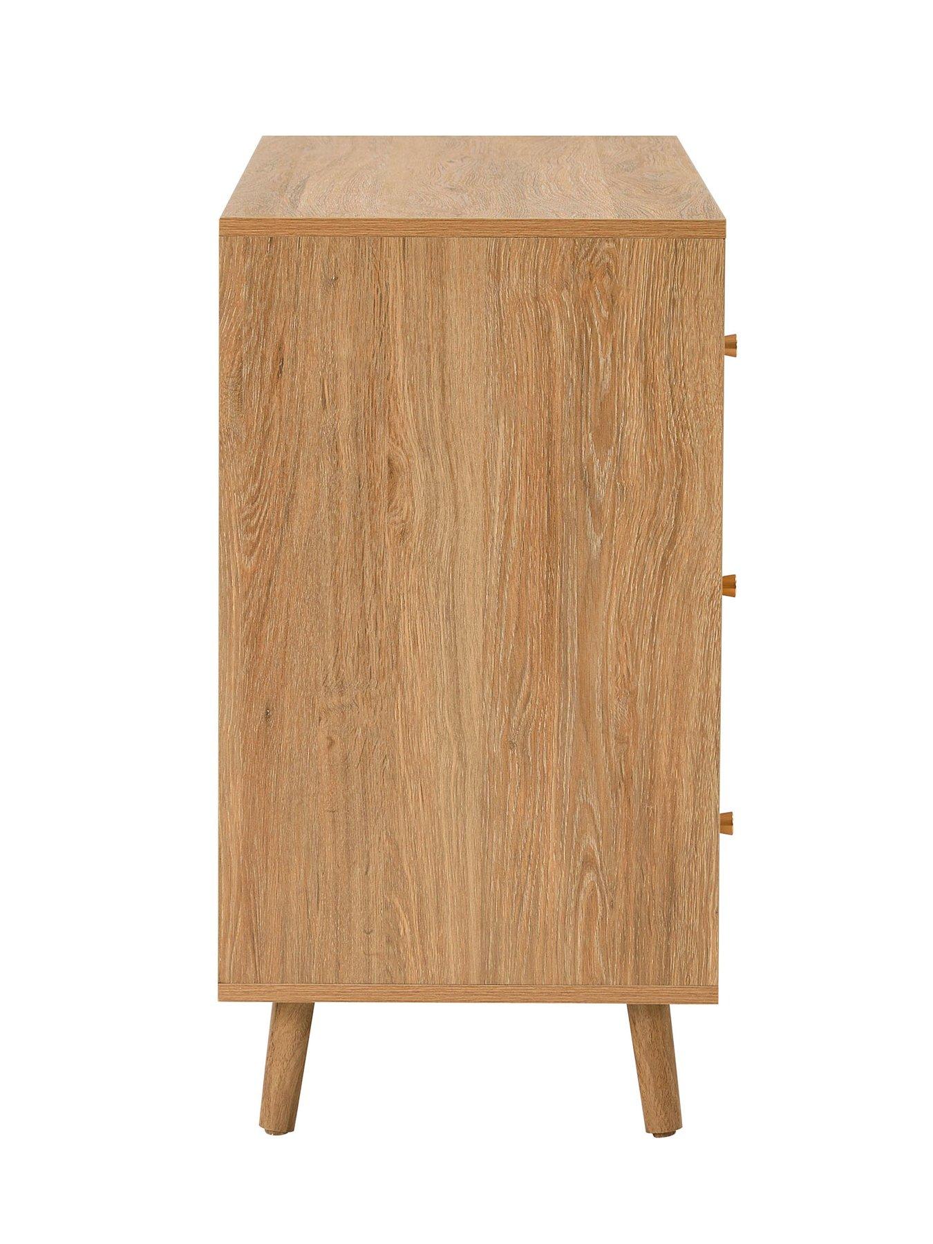 Image 4 of 5 of Dusk Dora 3 Drawer Chest - Light Wood