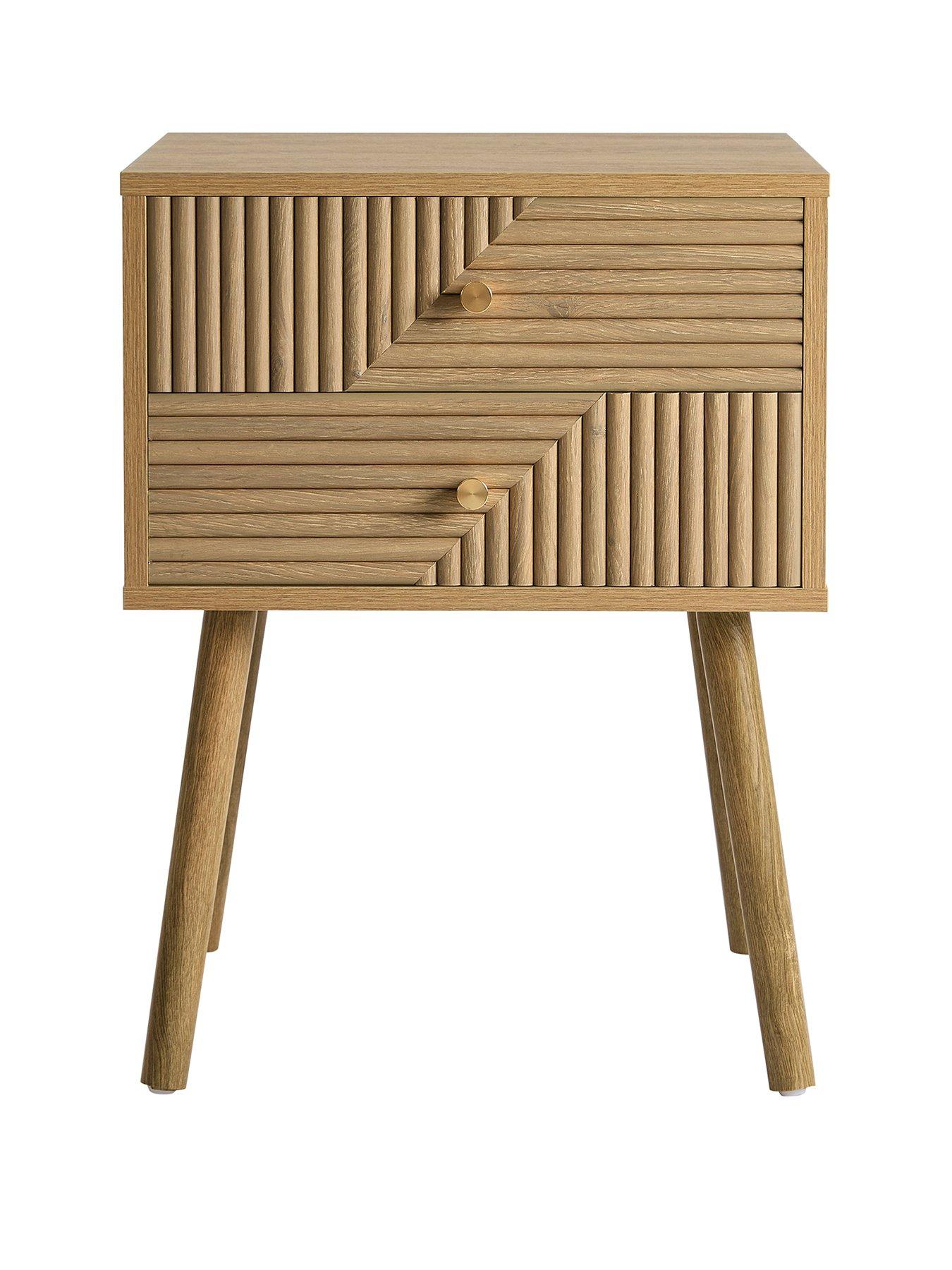 Image 2 of 7 of Dusk Dora 2 Drawer Nightstand - Light Wood