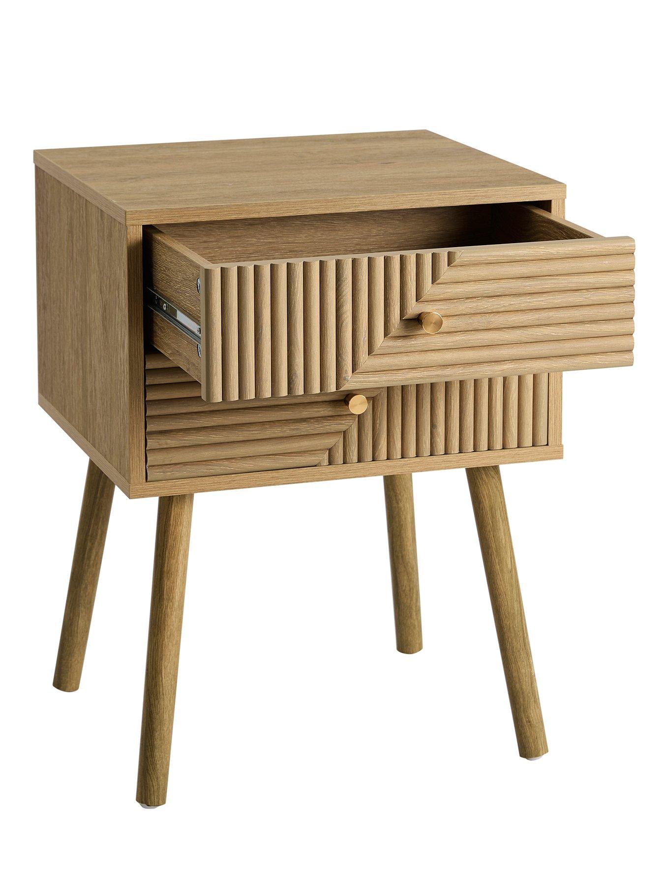 Image 3 of 7 of Dusk Dora 2 Drawer Nightstand - Light Wood