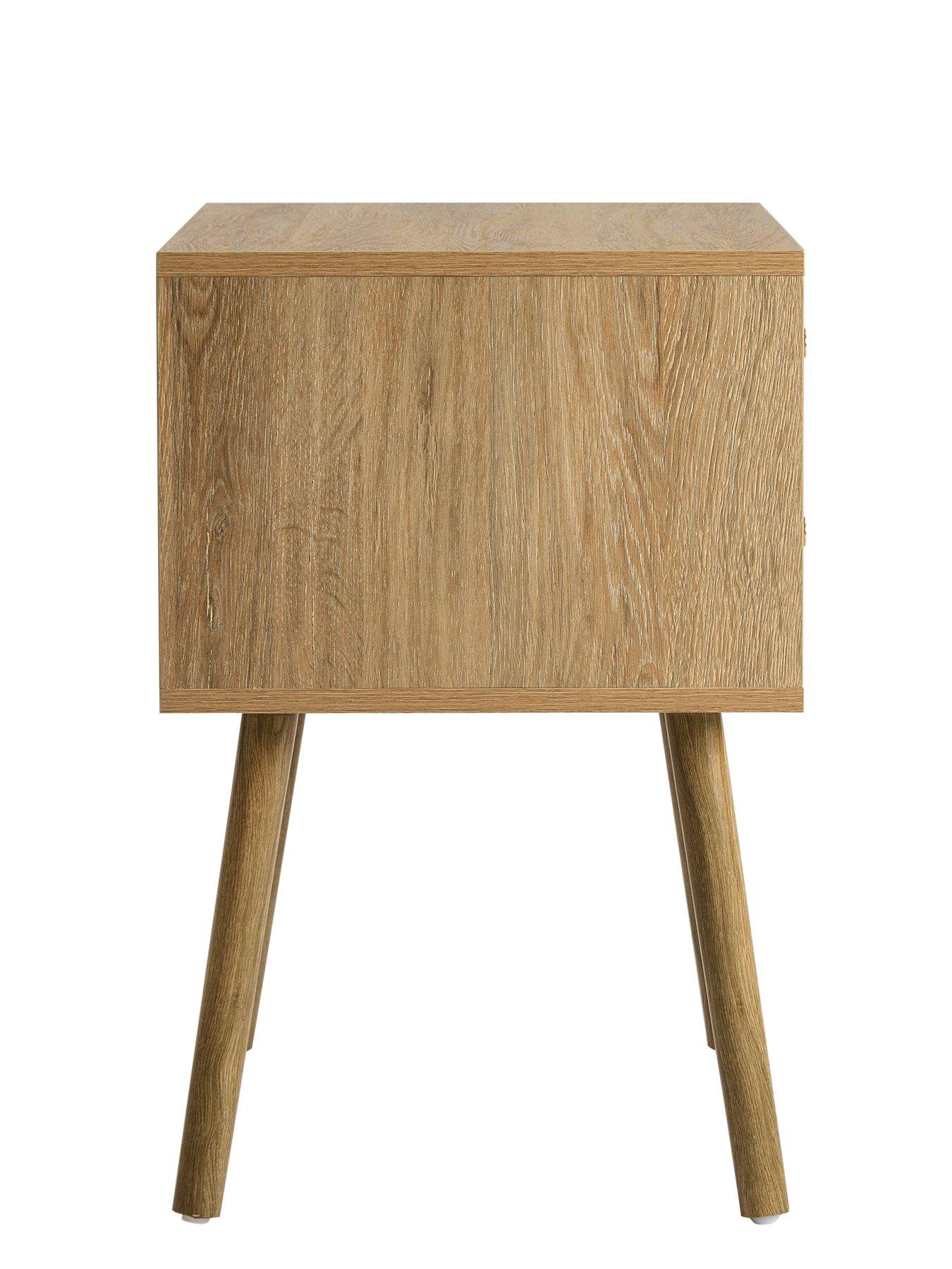 Image 5 of 7 of Dusk Dora 2 Drawer Nightstand - Light Wood