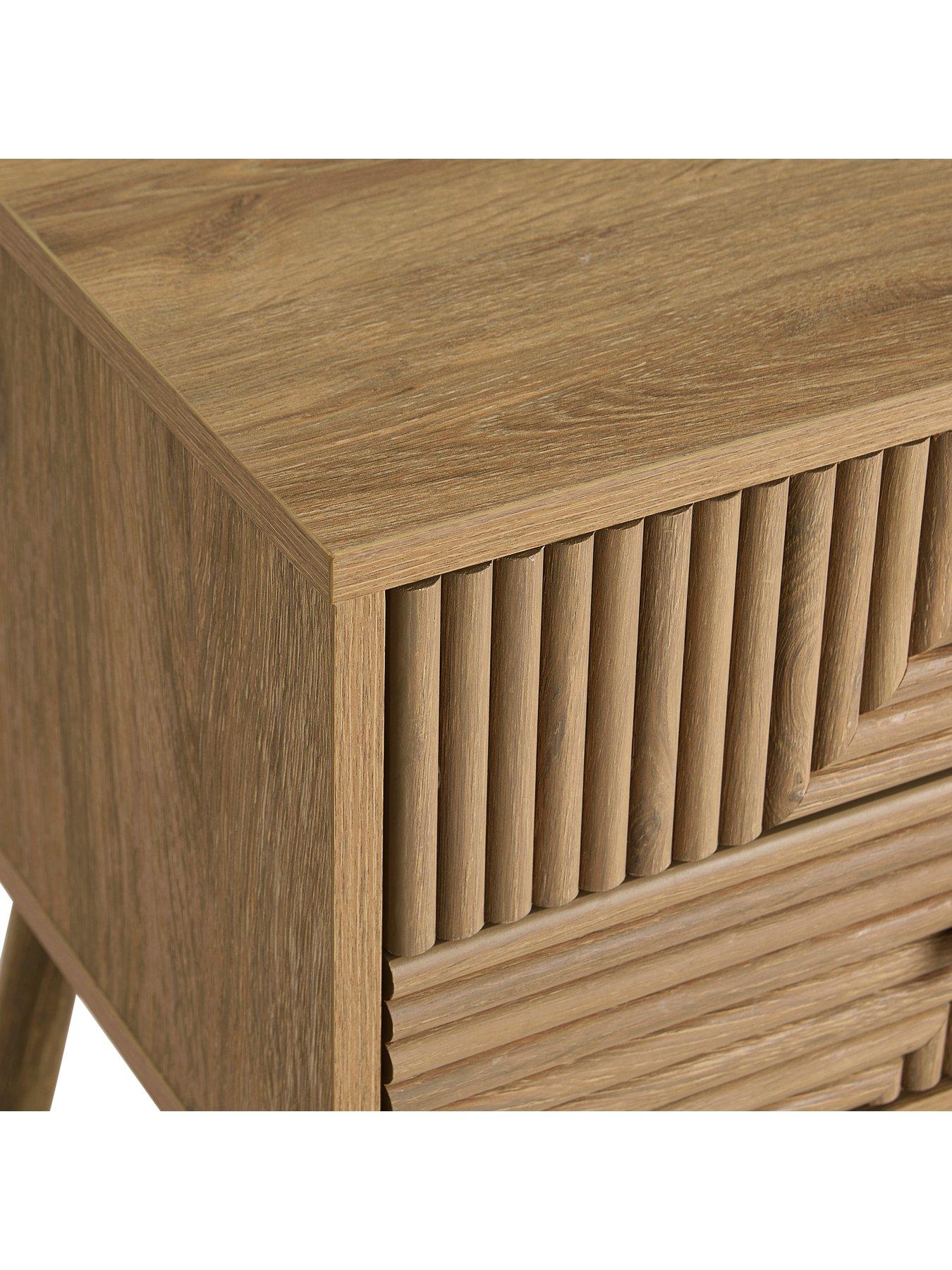Image 6 of 7 of Dusk Dora 2 Drawer Nightstand - Light Wood