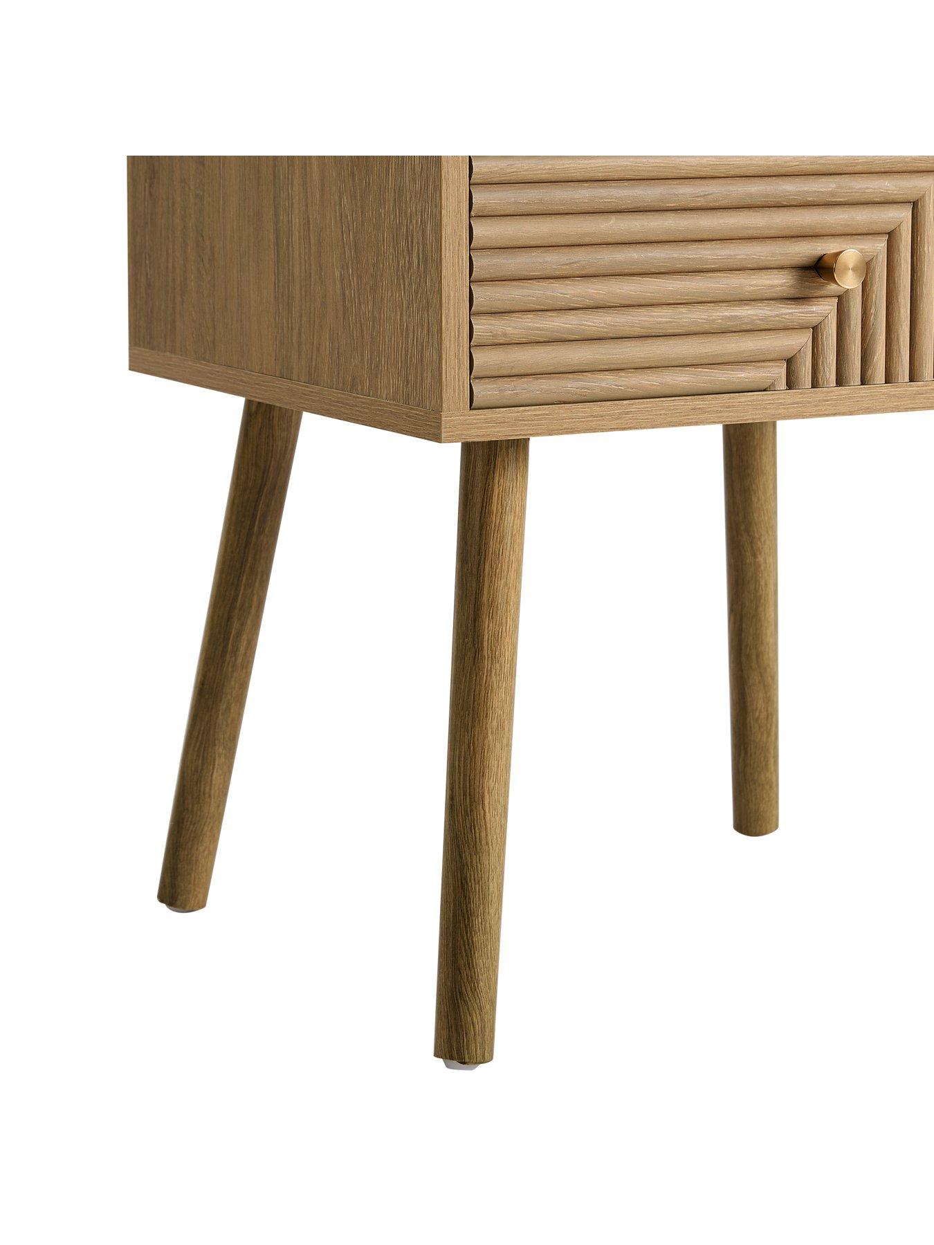 Image 7 of 7 of Dusk Dora 2 Drawer Nightstand - Light Wood