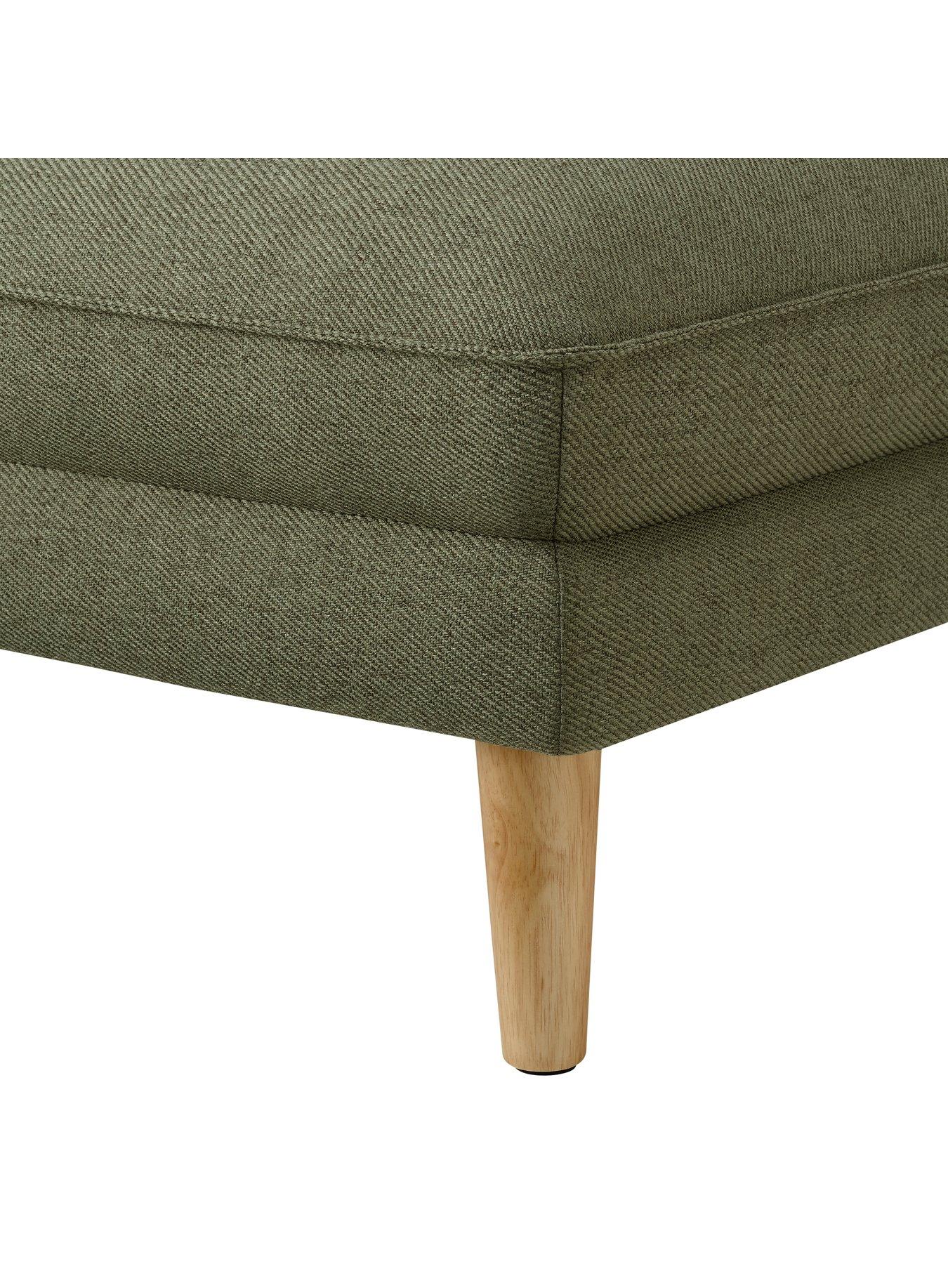 Image 5 of 6 of Dusk Shoreditch Pouffe - Woven Green