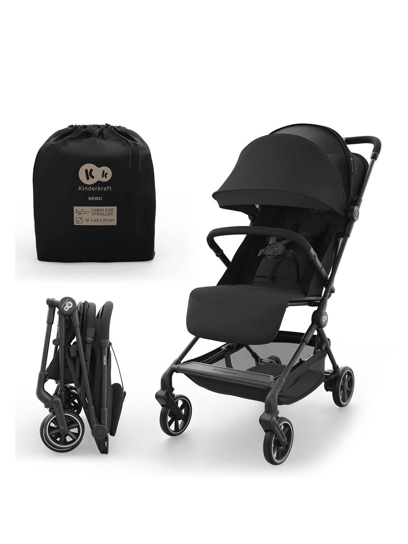 Image 1 of 8 of Kinderkraft Nebo cabin approved Pushchair - Black