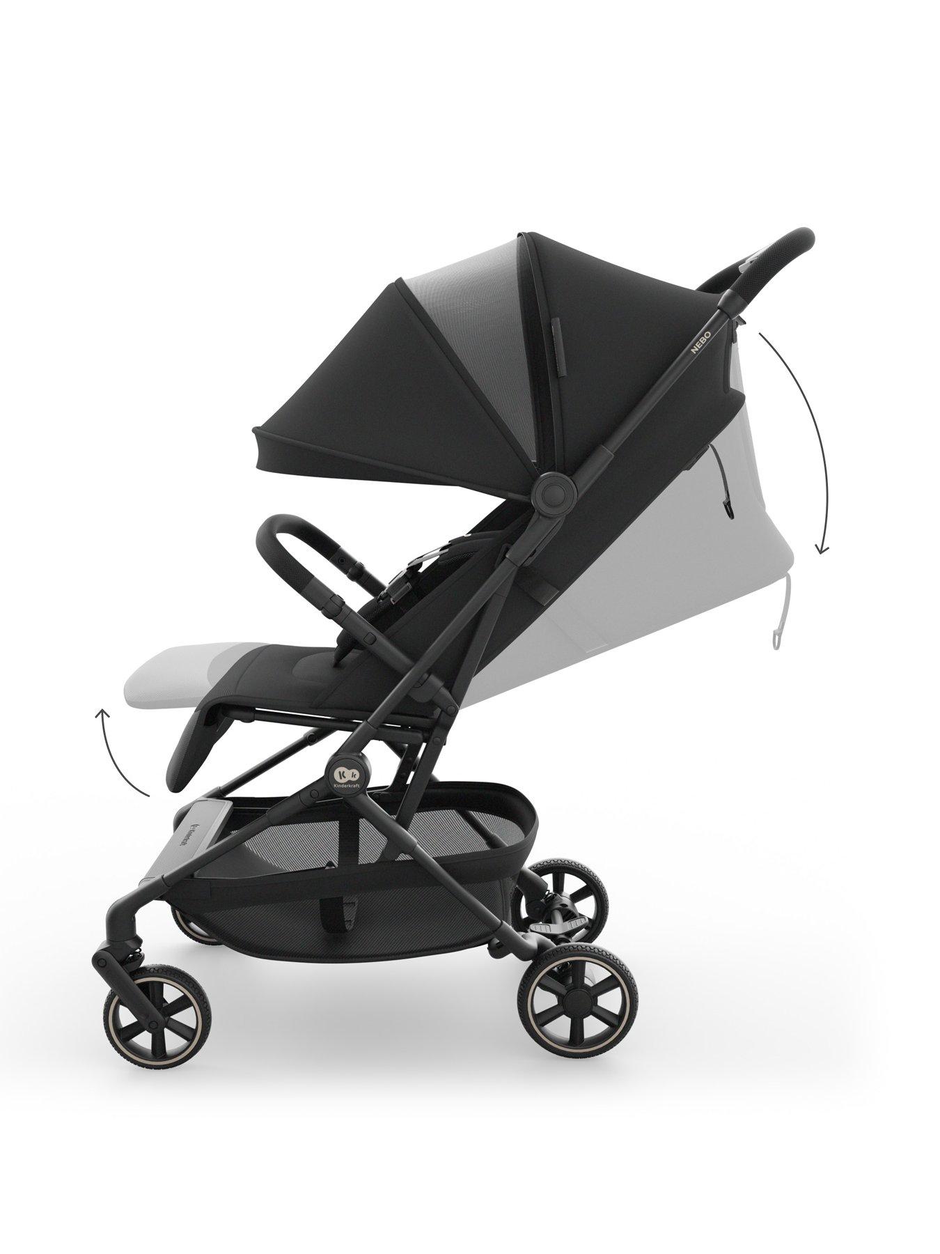 Image 4 of 8 of Kinderkraft Nebo cabin approved Pushchair - Black