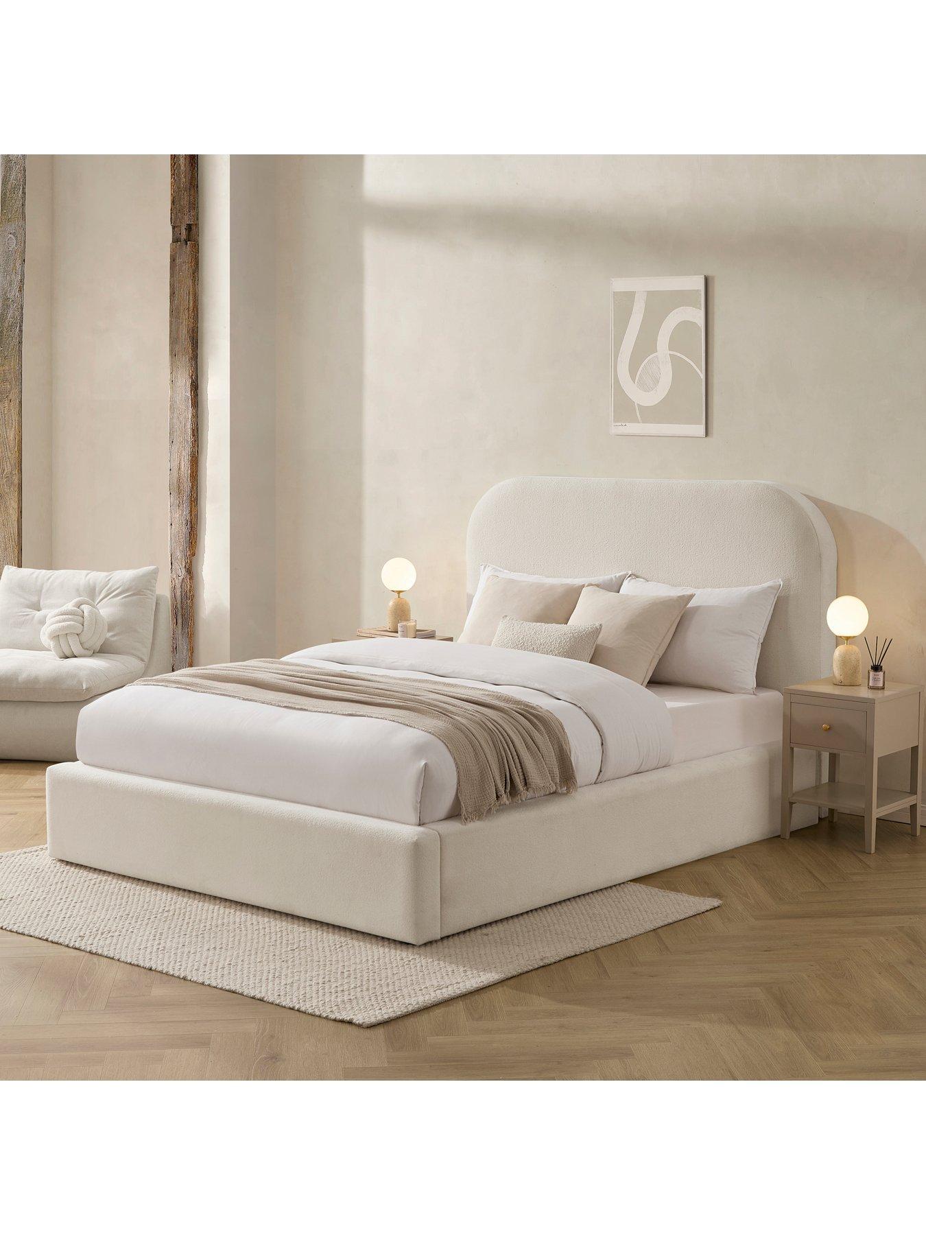 Image 3 of 7 of Dusk Aintree Ottoman Storage Bed&nbsp;- Teddy Cream