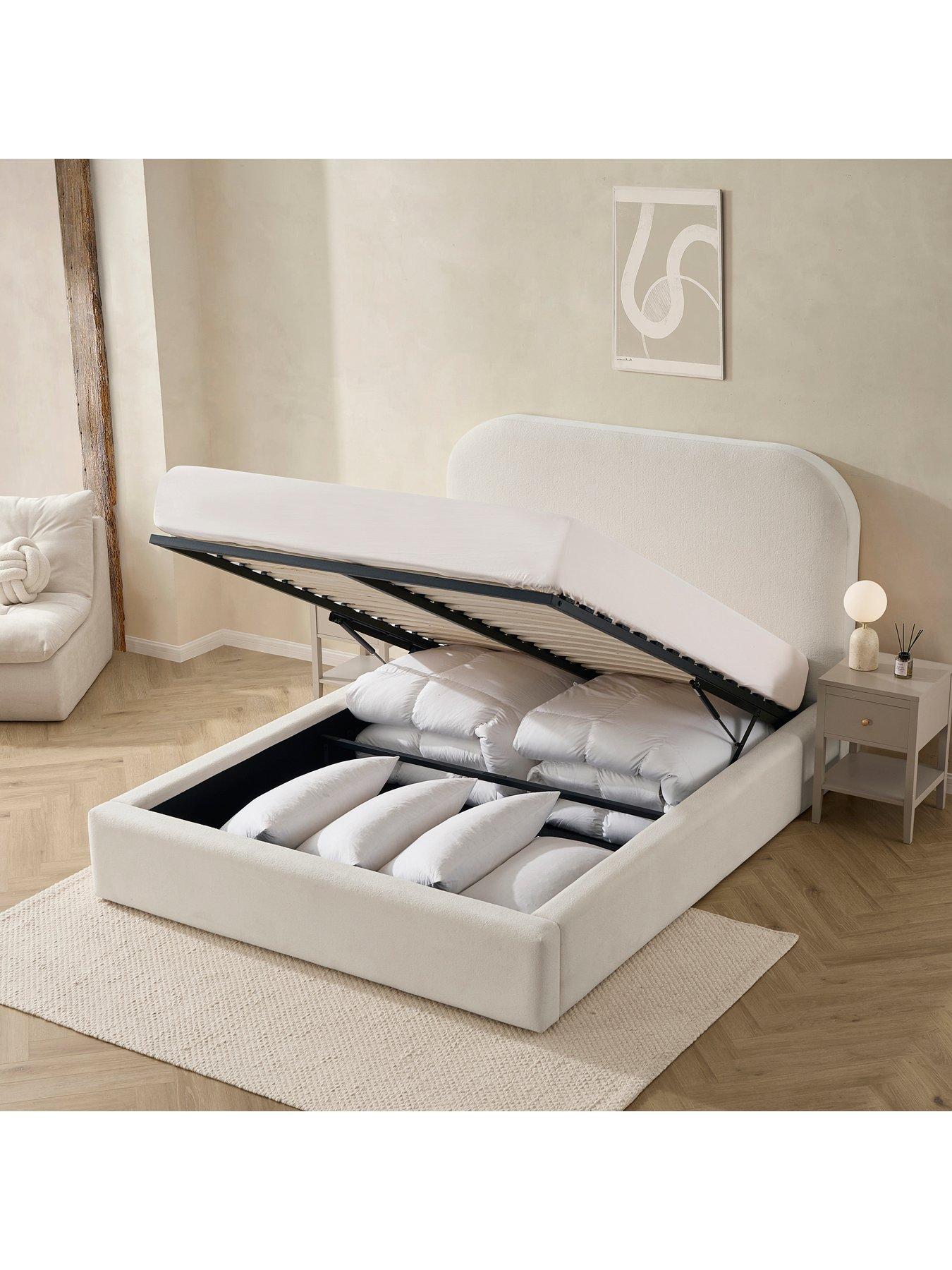 Image 5 of 7 of Dusk Aintree Ottoman Storage Bed&nbsp;- Teddy Cream