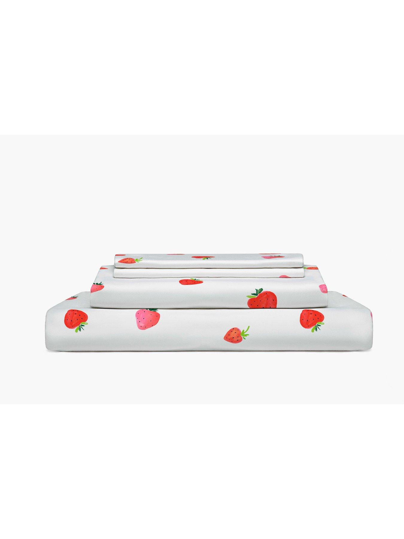 Image 3 of 3 of Copenhagen Home Sweet Strawberries Fitted Sheet