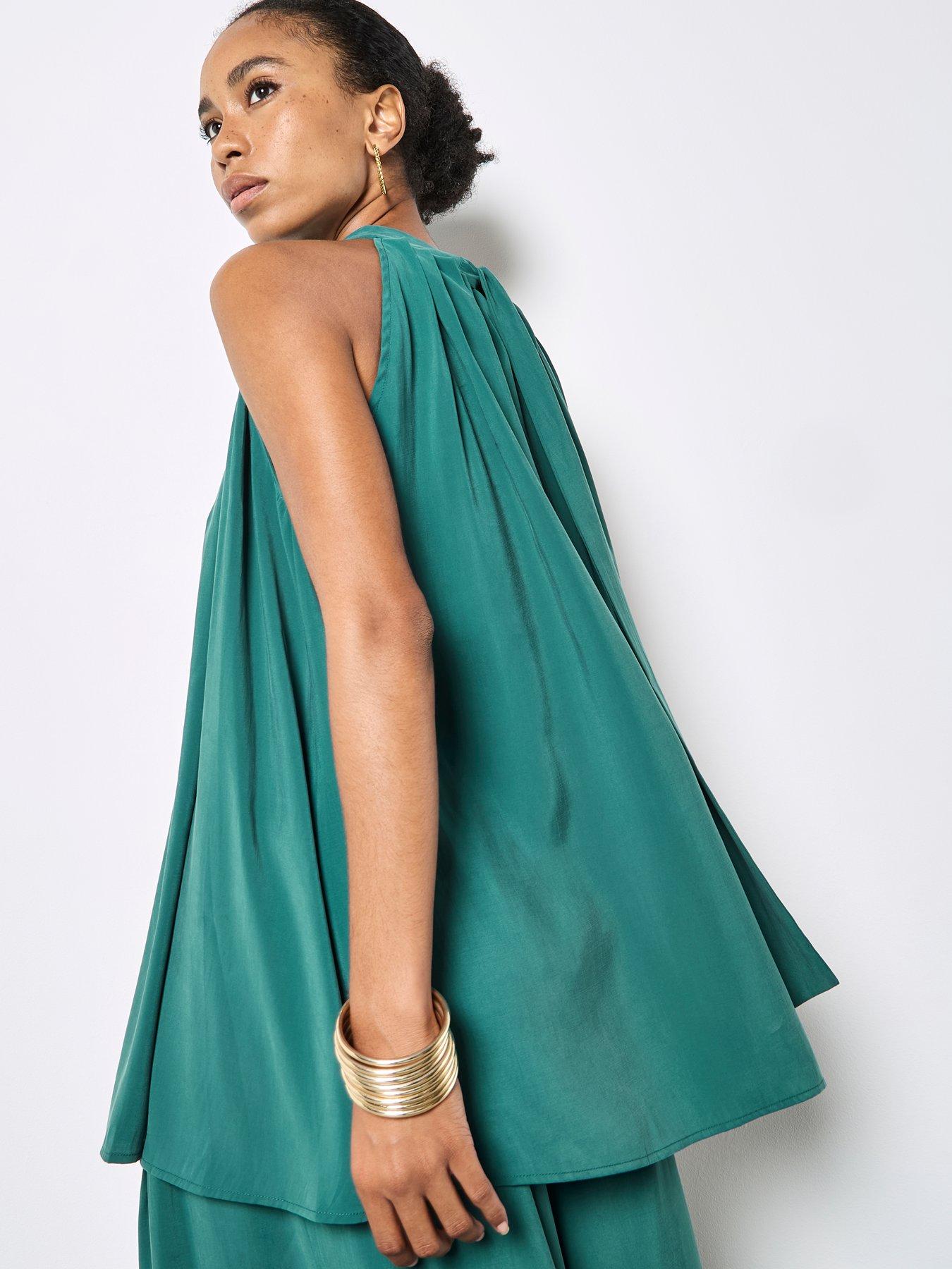 Image 5 of 5 of Apricot Pleat Detail Tunic Top