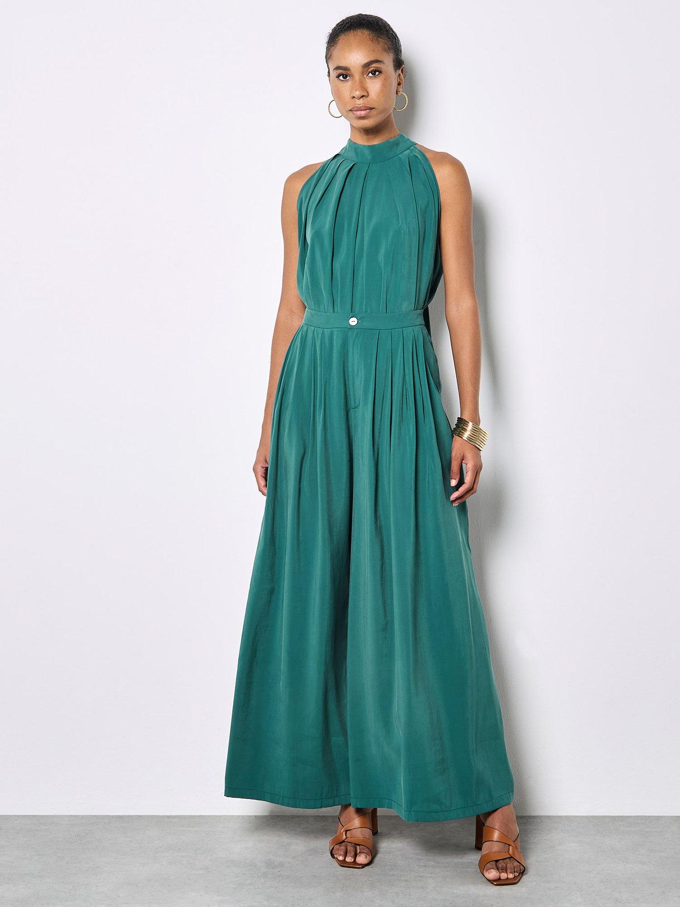 Apricot Pleat Detail Super Wide Trouser