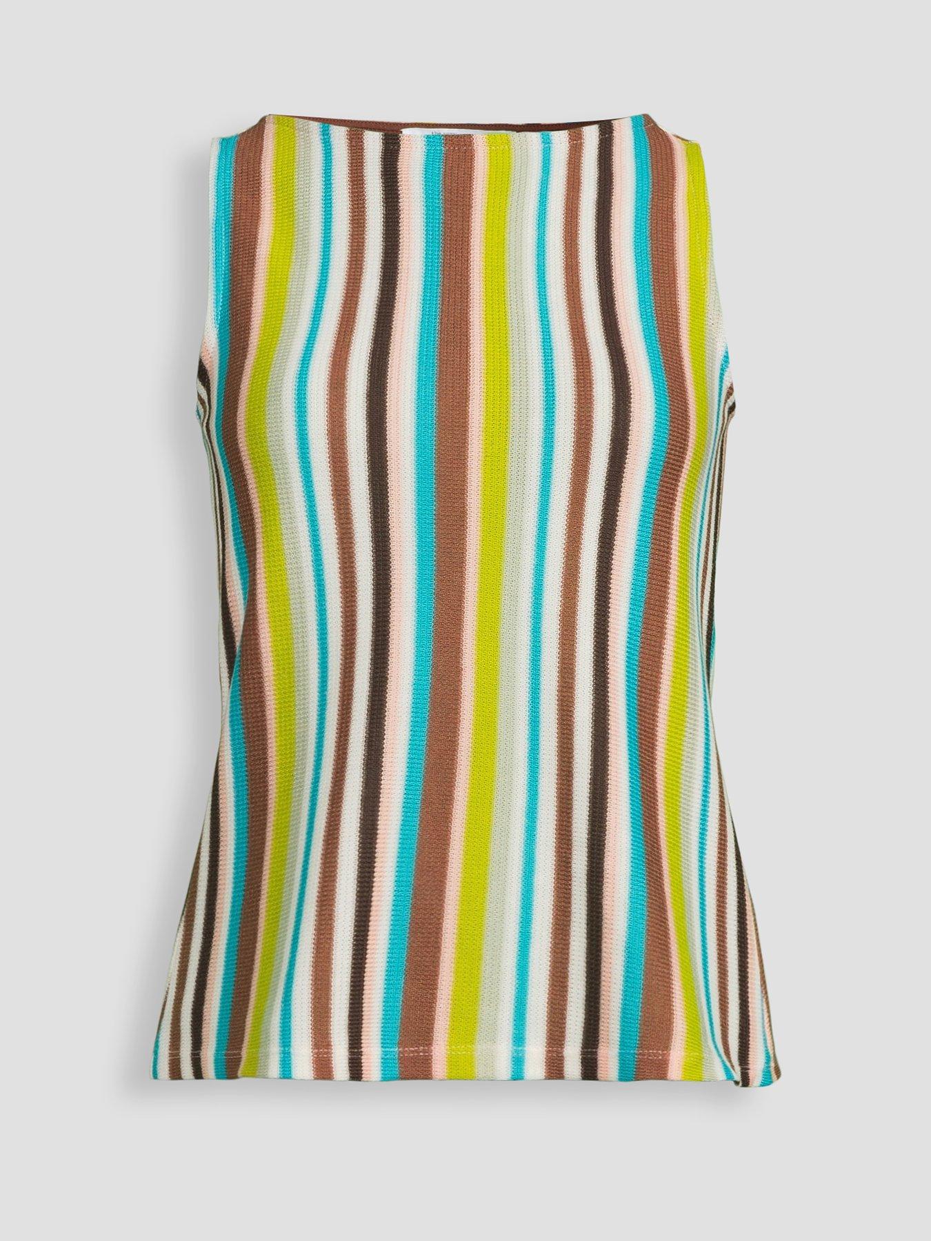 Image 7 of 7 of The Very Collection Sleeveless Top - Stripe