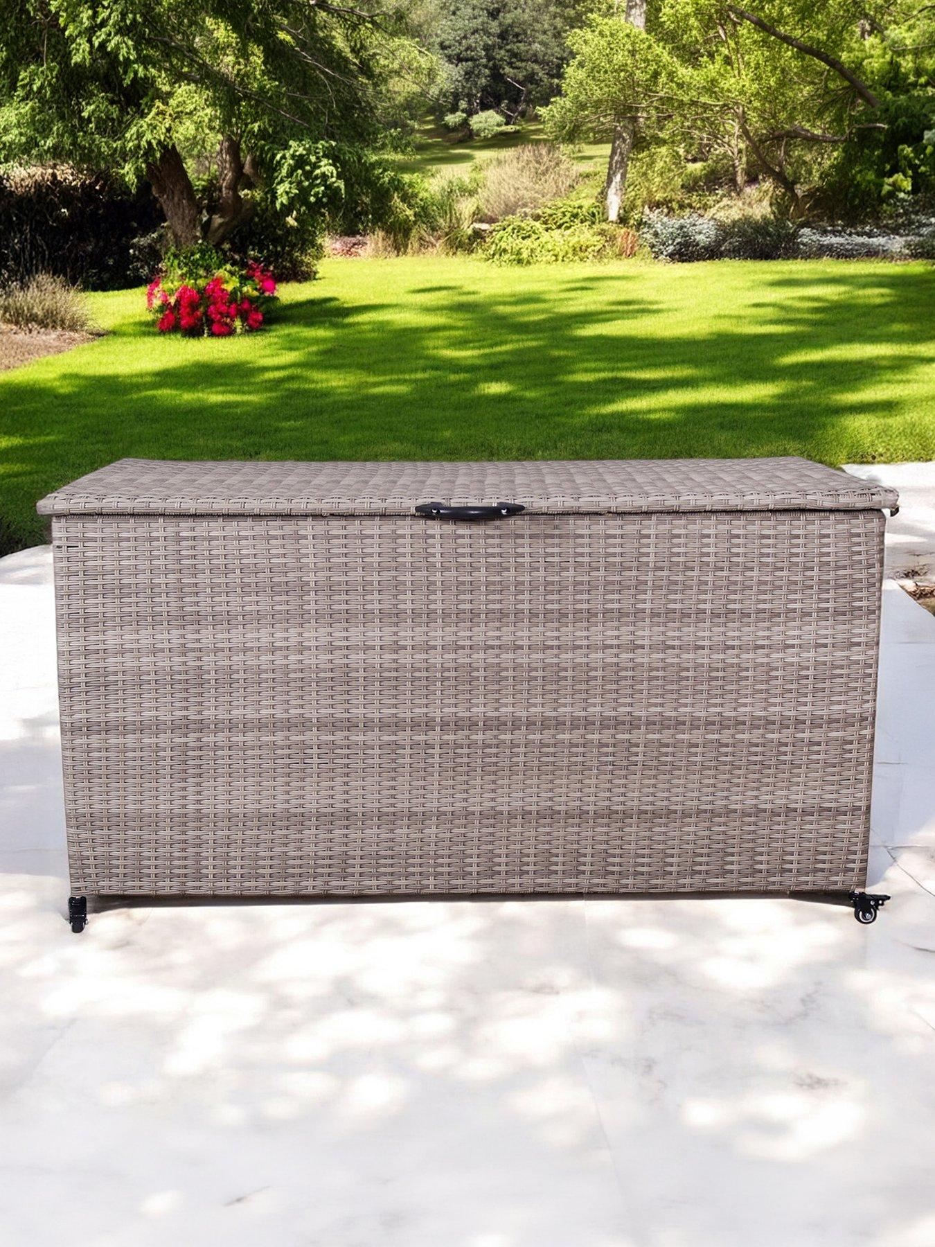 Royalcraft Natural Cushion Rattan Storage Box 826L