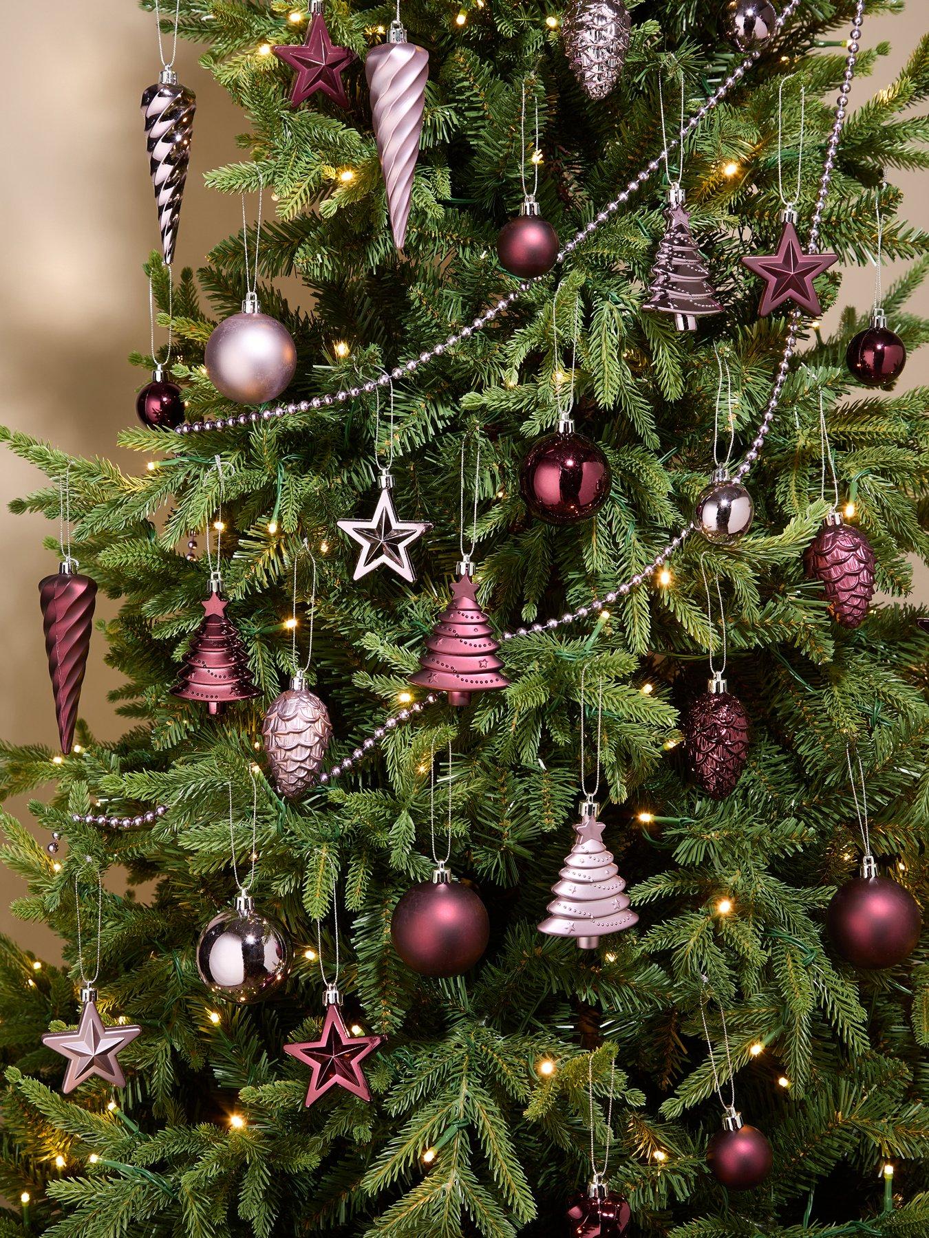 The Very Collection Bumper Pack of 80 Burgundy Baubles