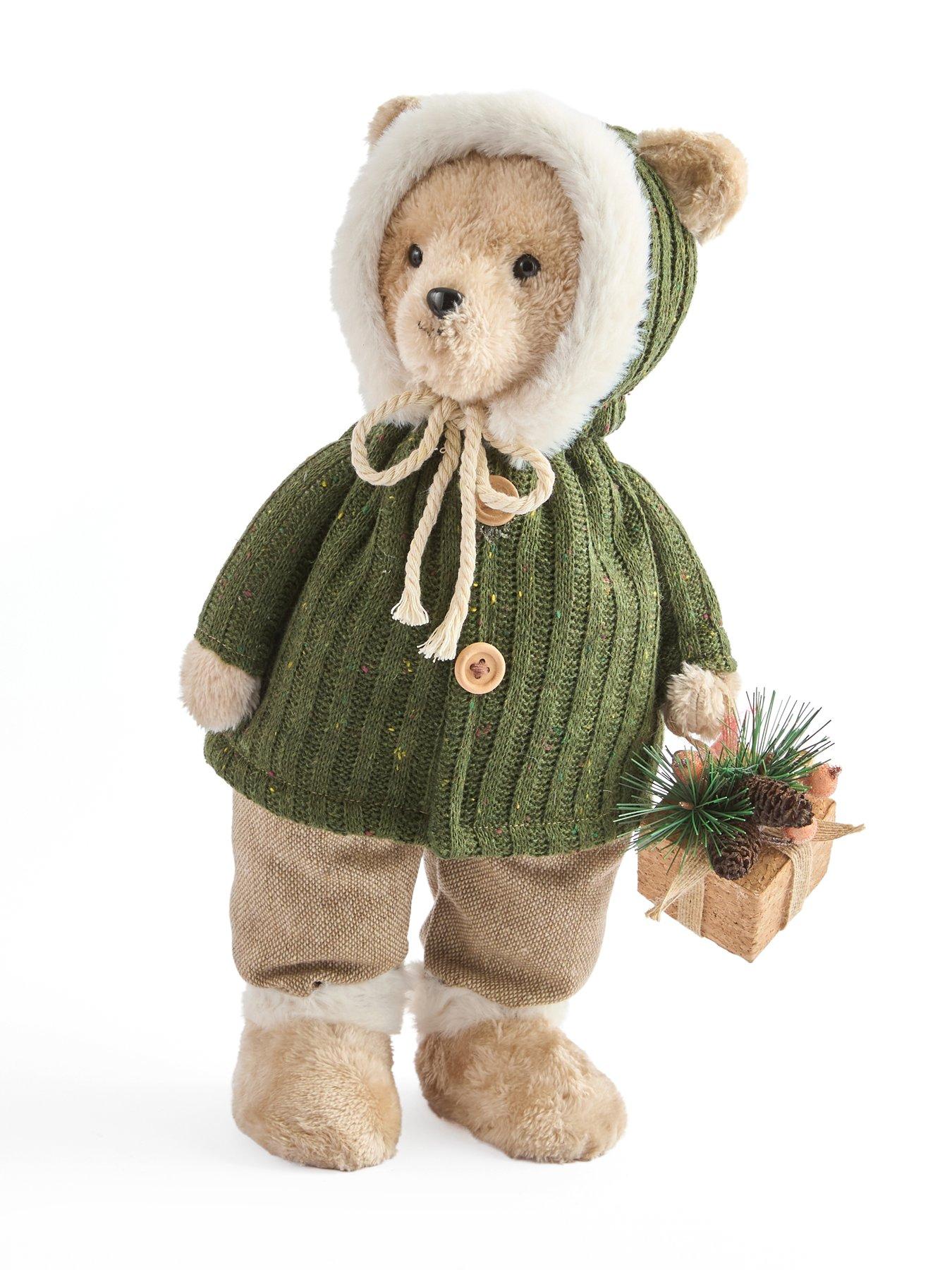 Image 4 of 7 of The Very Collection Set of 2 Standing Christmas Bear Decorations