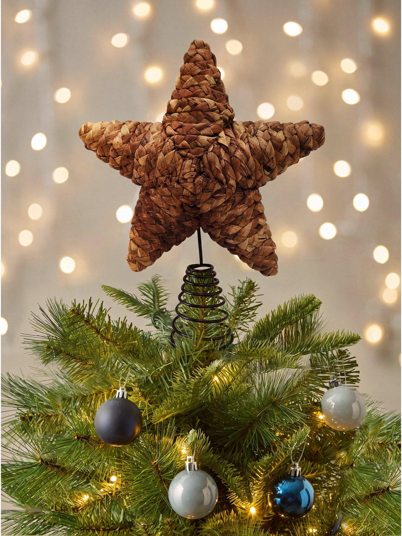 The Very Collection Rattan Star Tree Topper