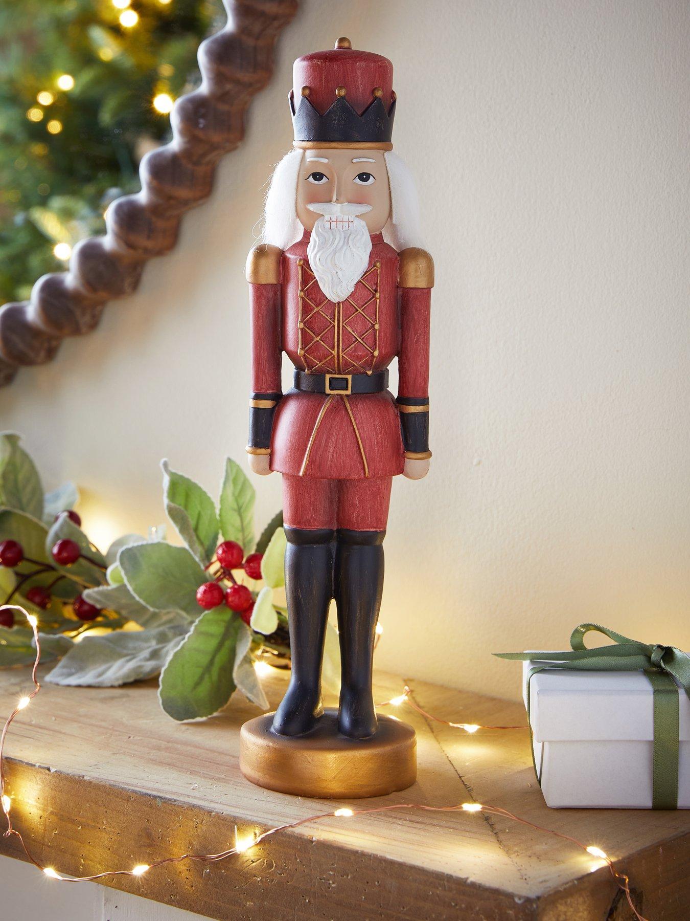 The Very Collection Polyresin Nutcracker Christmas Decoration - Red