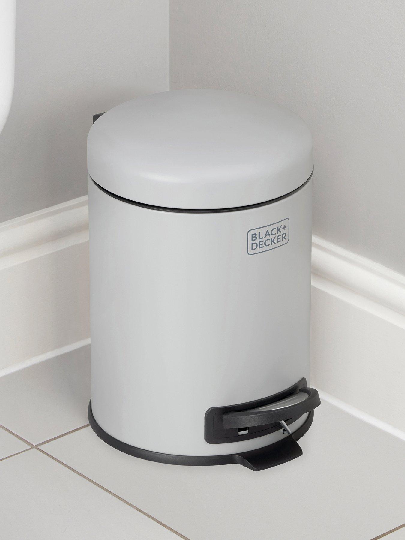 Image 5 of 6 of Black & Decker B+d 5l Dome Lid Pedal Bin - Grey