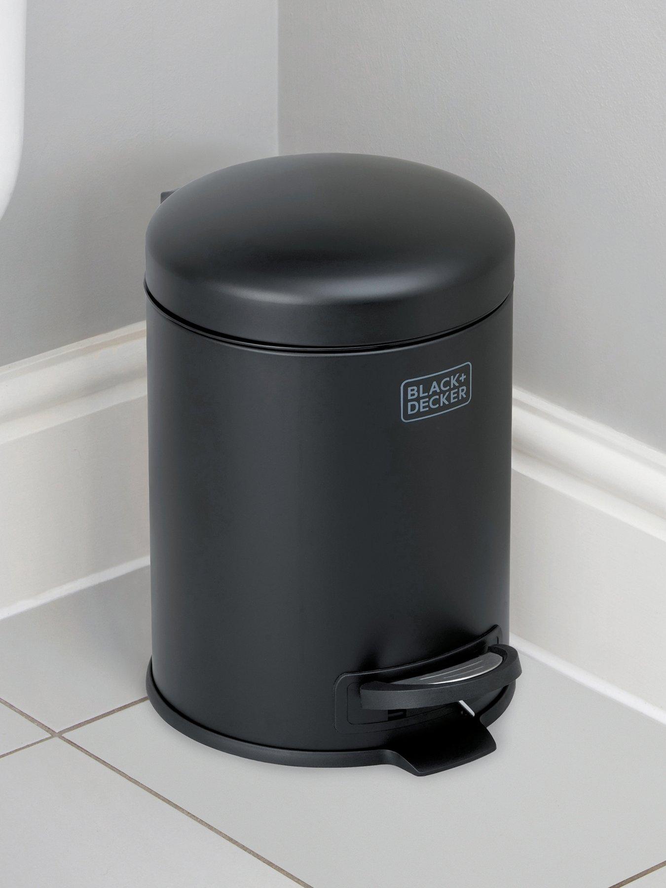 Image 5 of 6 of Black & Decker B+d 5l Dome Lid Pedal Bin - Matt Black