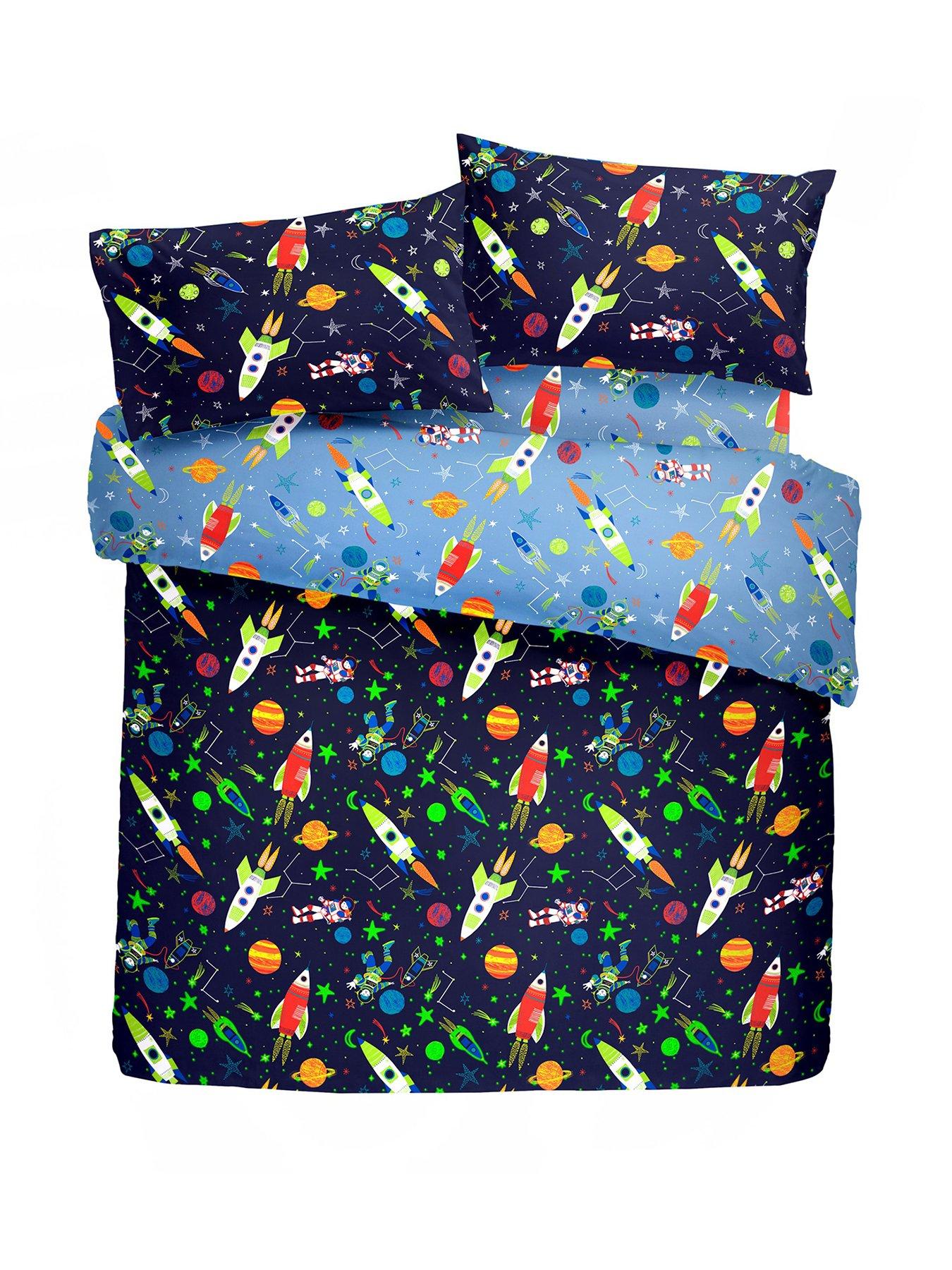 stillFront image of bedlam-supersonic-glow-in-the-dark-duvet-set-double