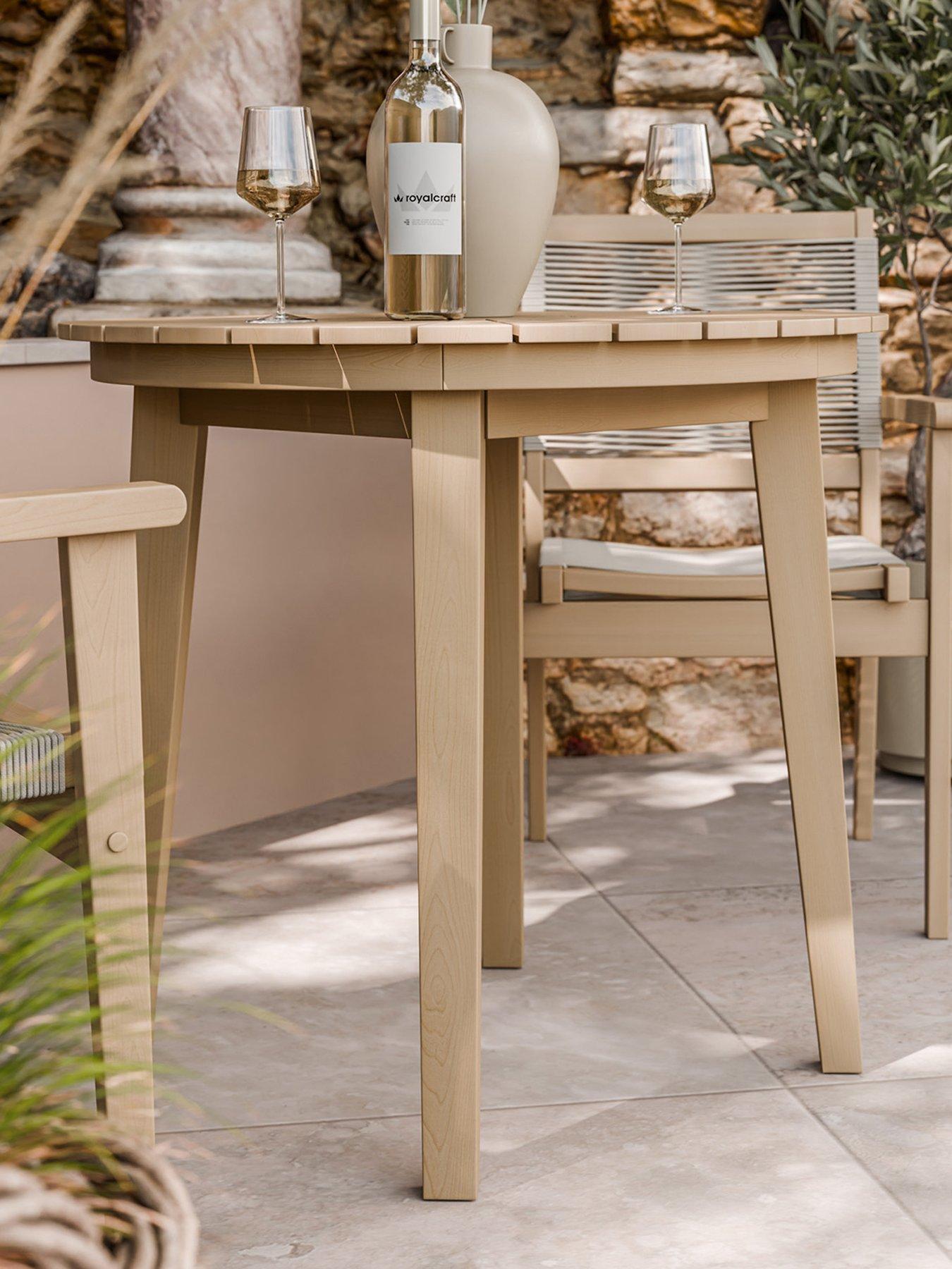 Image 3 of 6 of Royalcraft Roma Bistro Set with Stacking Chairs