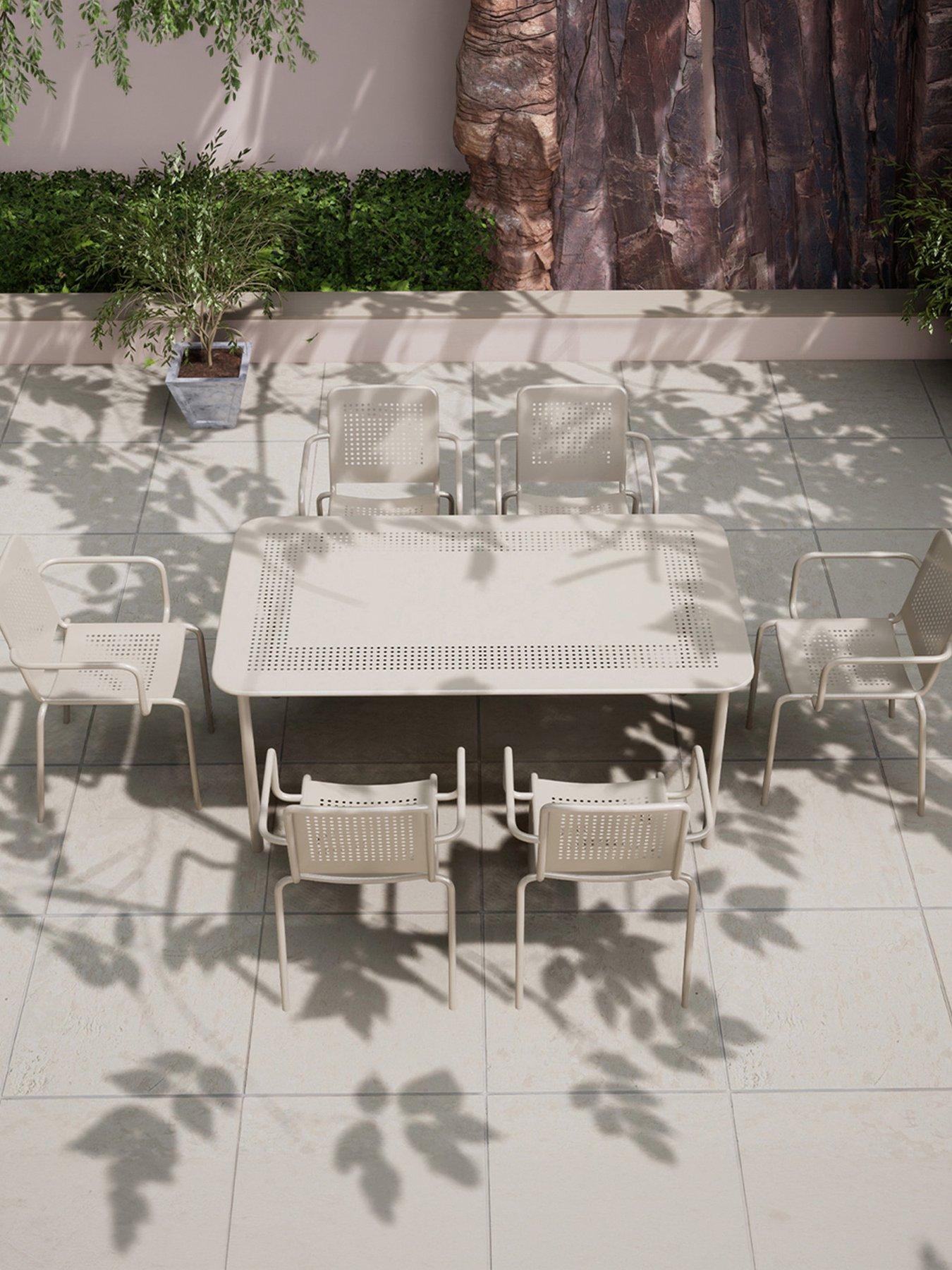 Royalcraft Porto 6-Seater Dining Set - Champagne