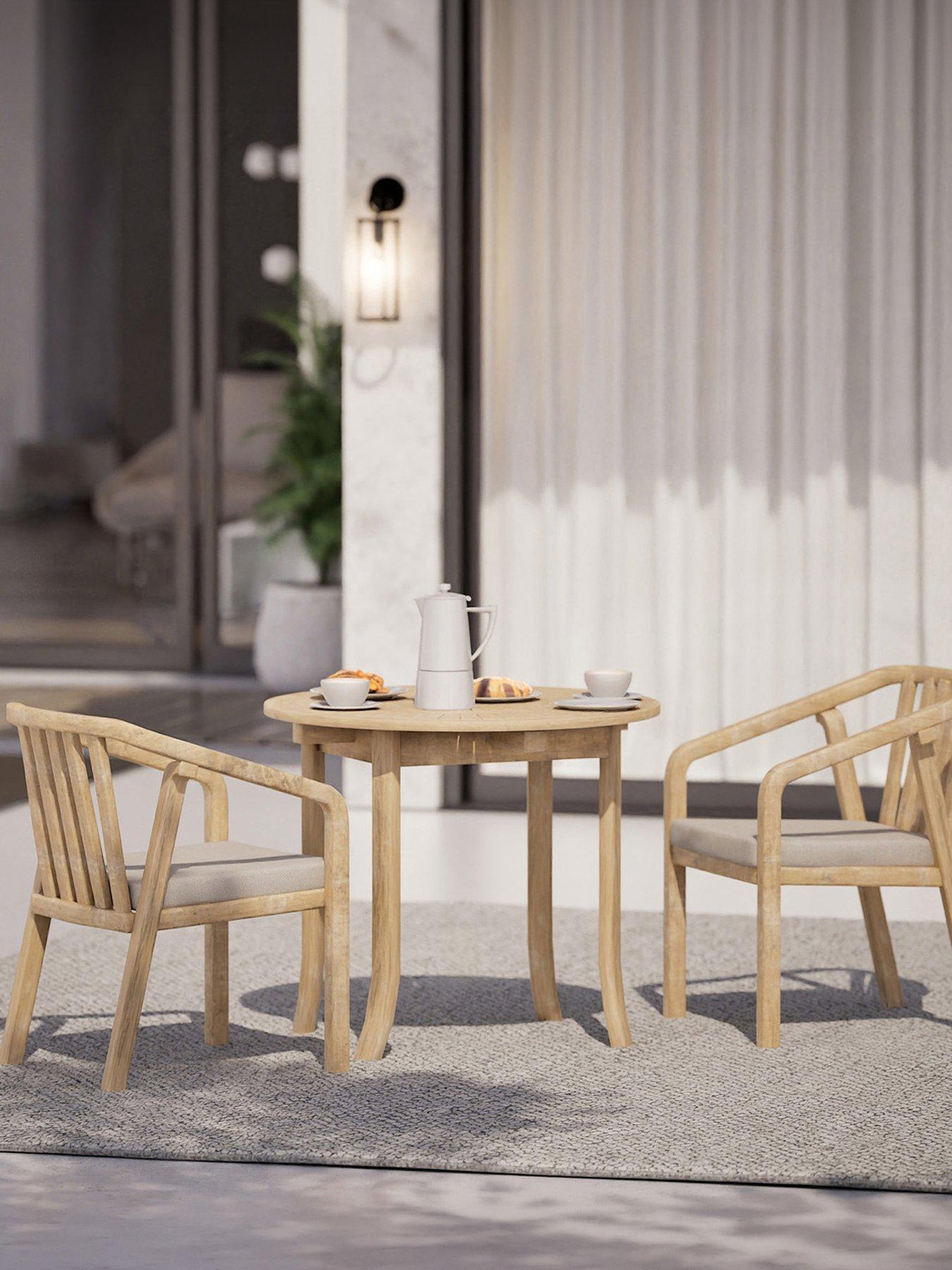 Royalcraft Maris 2-Seater Round with Riven chairs