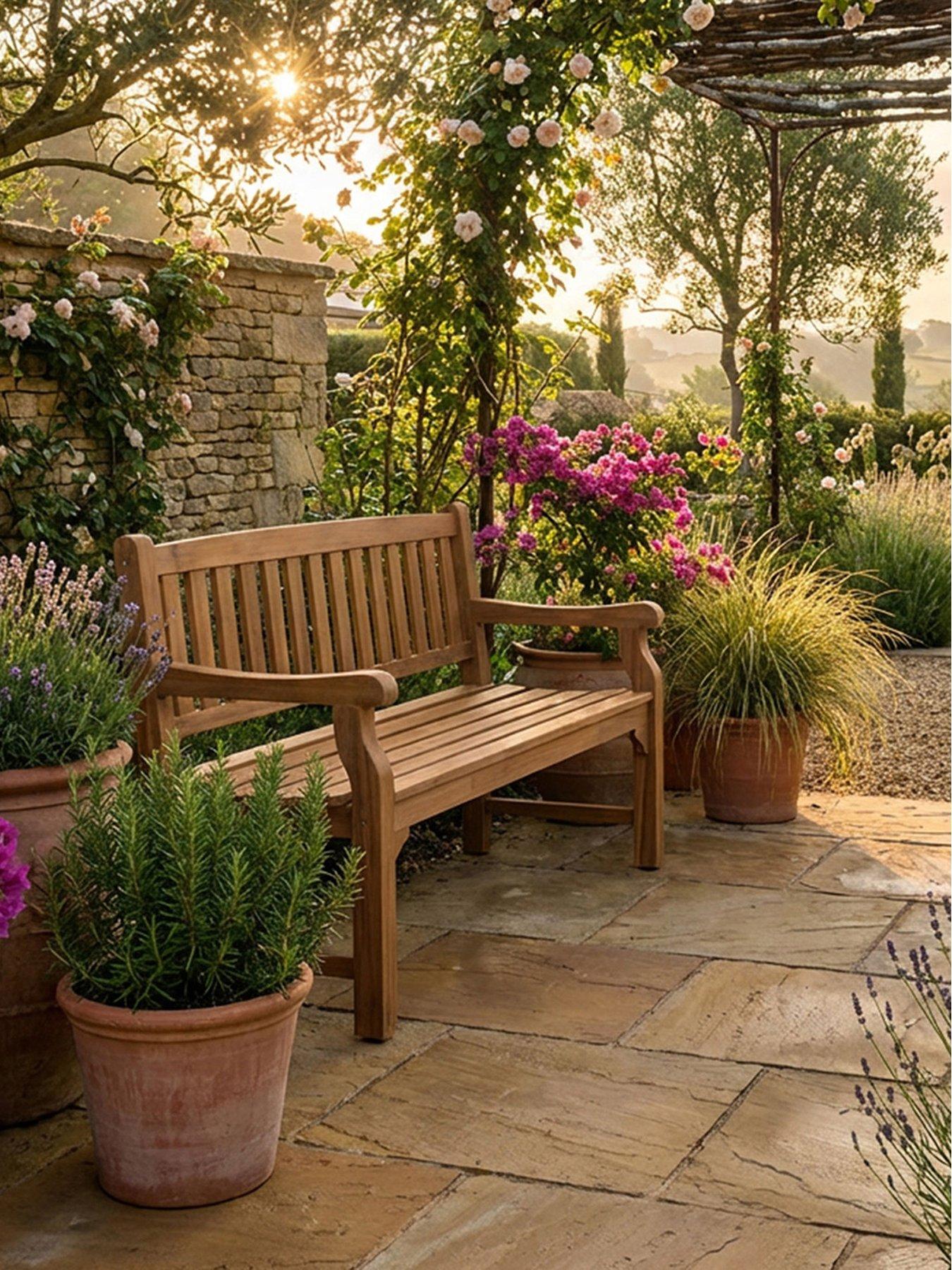 Image 1 of 4 of Royalcraft Sofia 3 Seater Bench