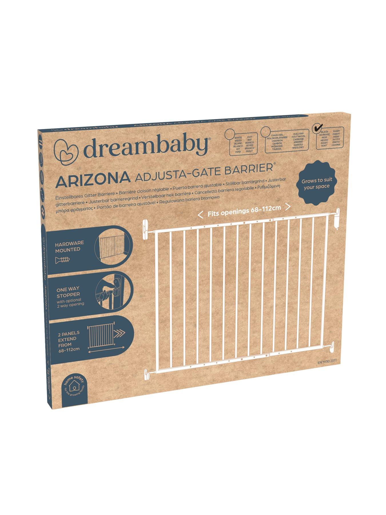 Image 3 of 3 of Dream Baby Arizona 2-Panel Adjusta Gate Hardware Mounted (68-112cm) - Black