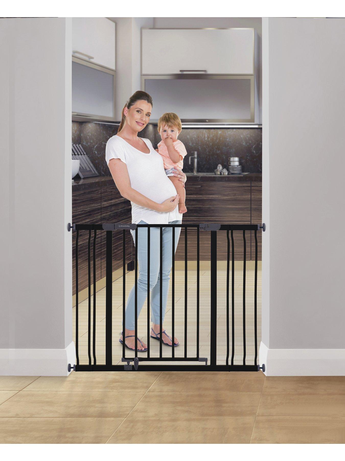 Image 1 of 4 of Dreambaby Ava Gate With 9cm & 18cm Extensions Pressure Fit (75-108cm) - Black