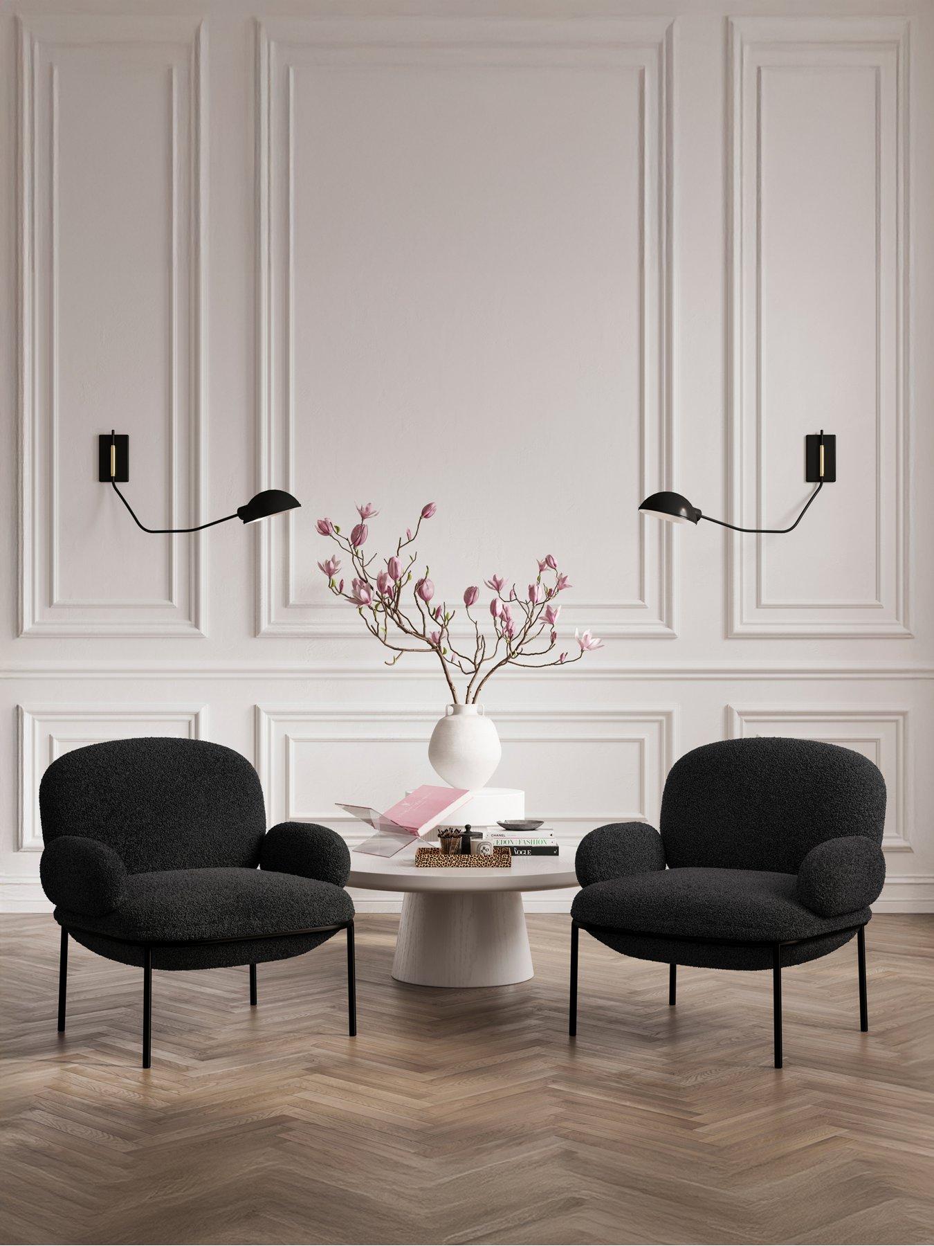 LPD Home Avery Black Armchair