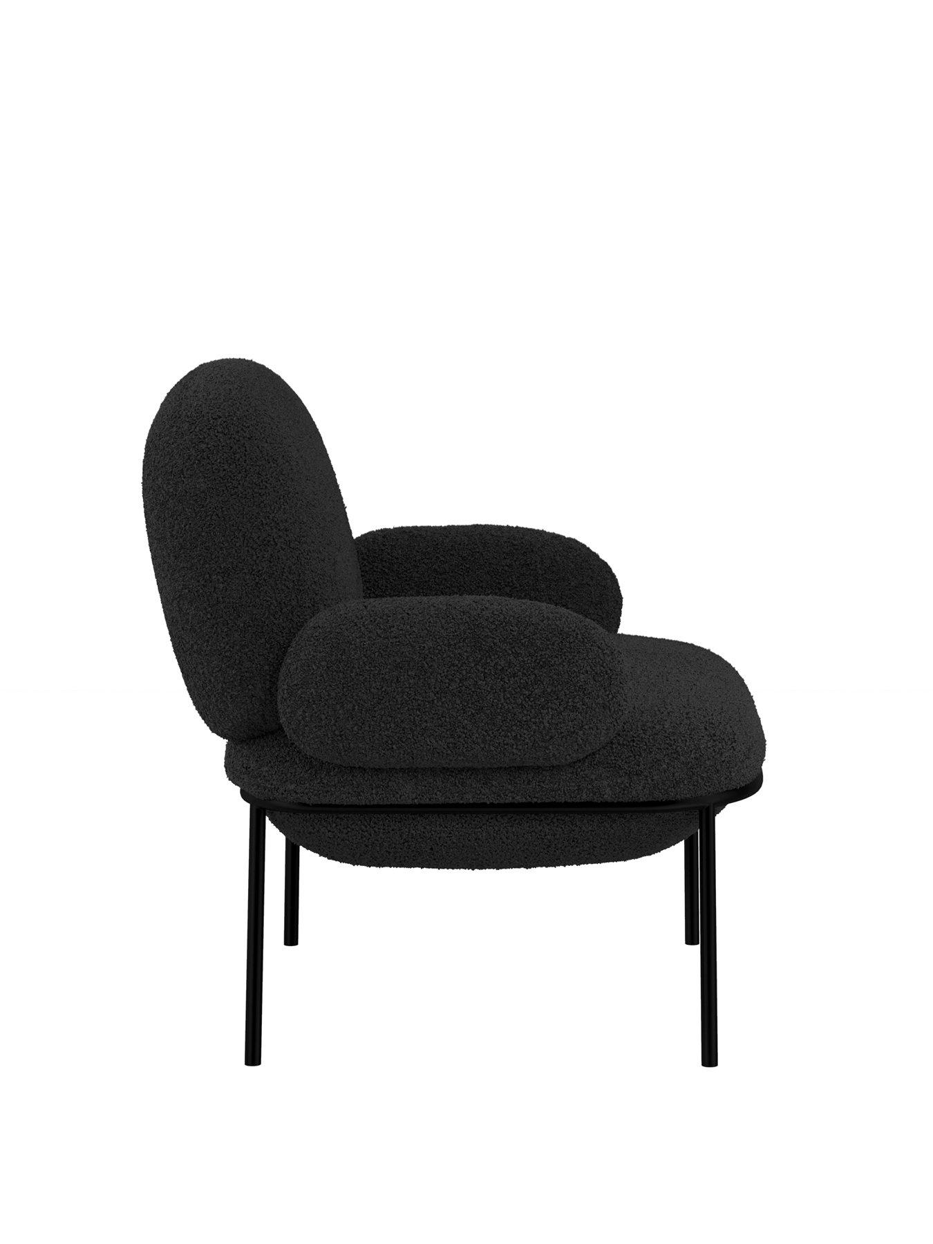 Image 4 of 6 of LPD Home Avery Black Armchair