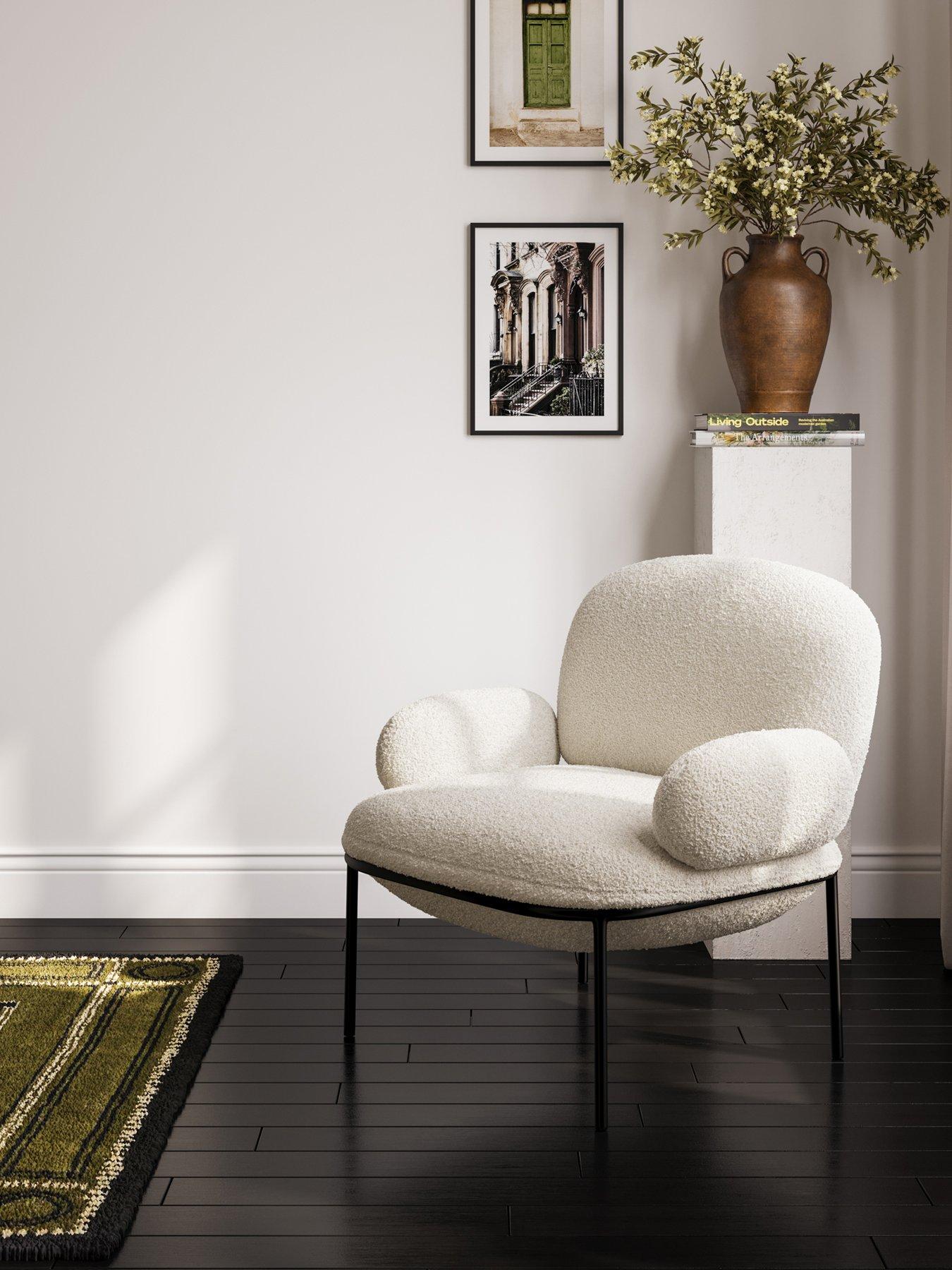  image of lpd-home-avery-ivory-armchair