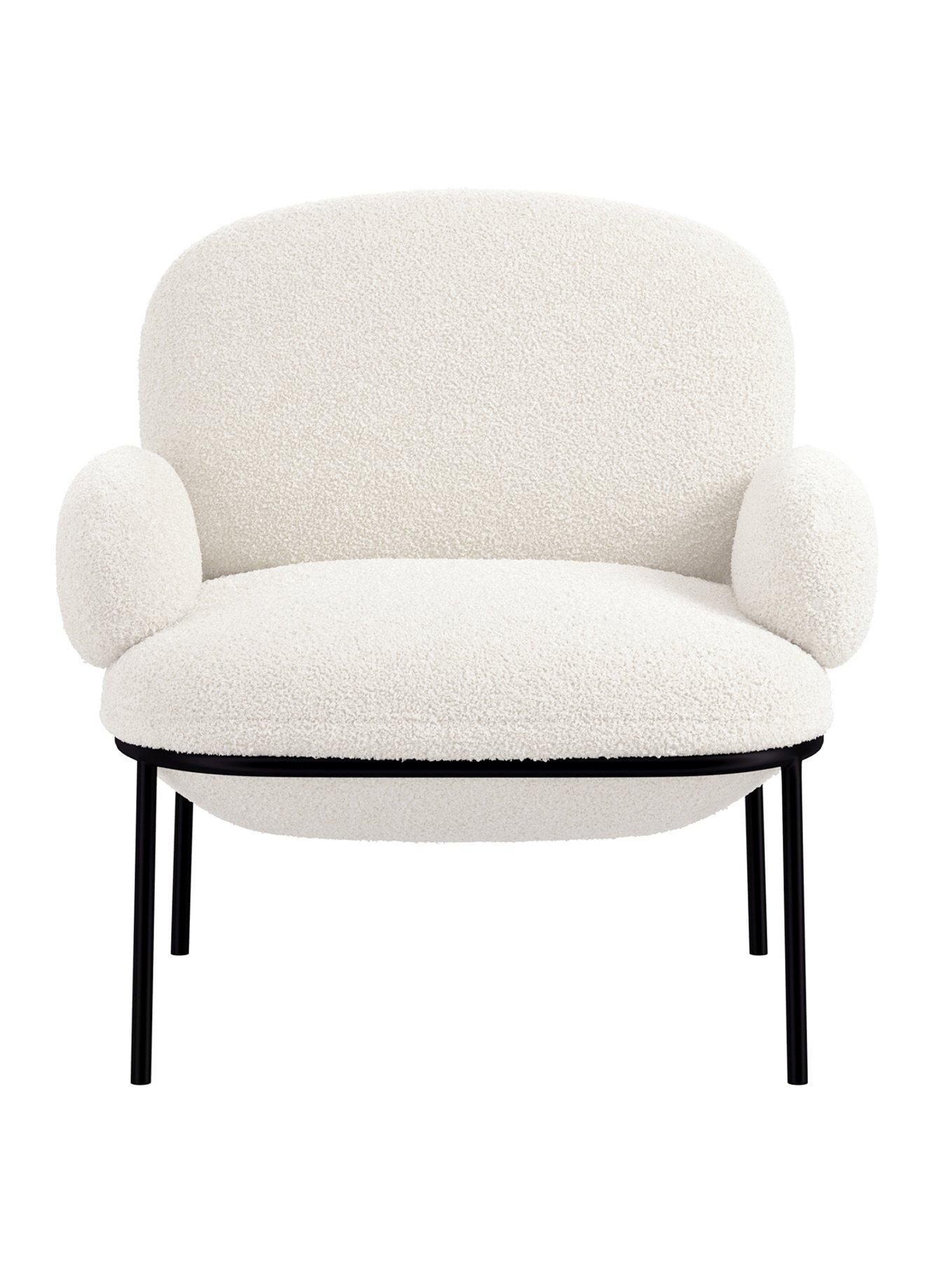  image of lpd-home-avery-ivory-armchair