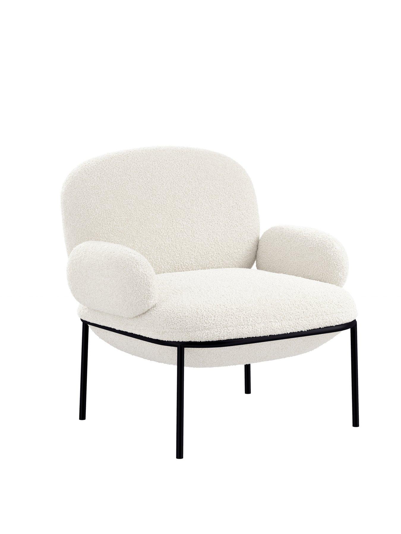 image of lpd-home-avery-ivory-armchair