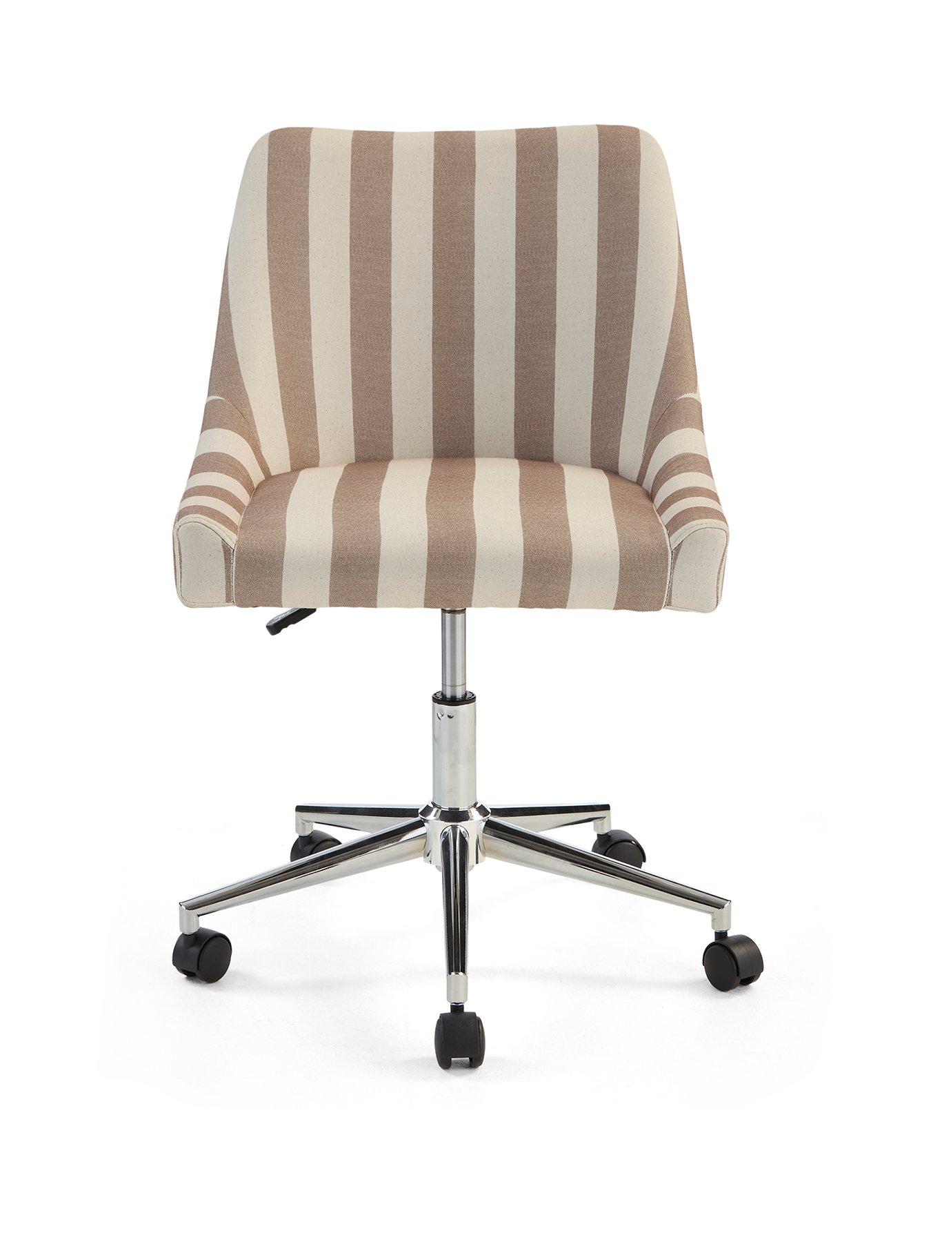 Image 2 of 7 of The Very Collection Blaze Office Chair - Cream Stripe&nbsp;- FSC&reg; Certified