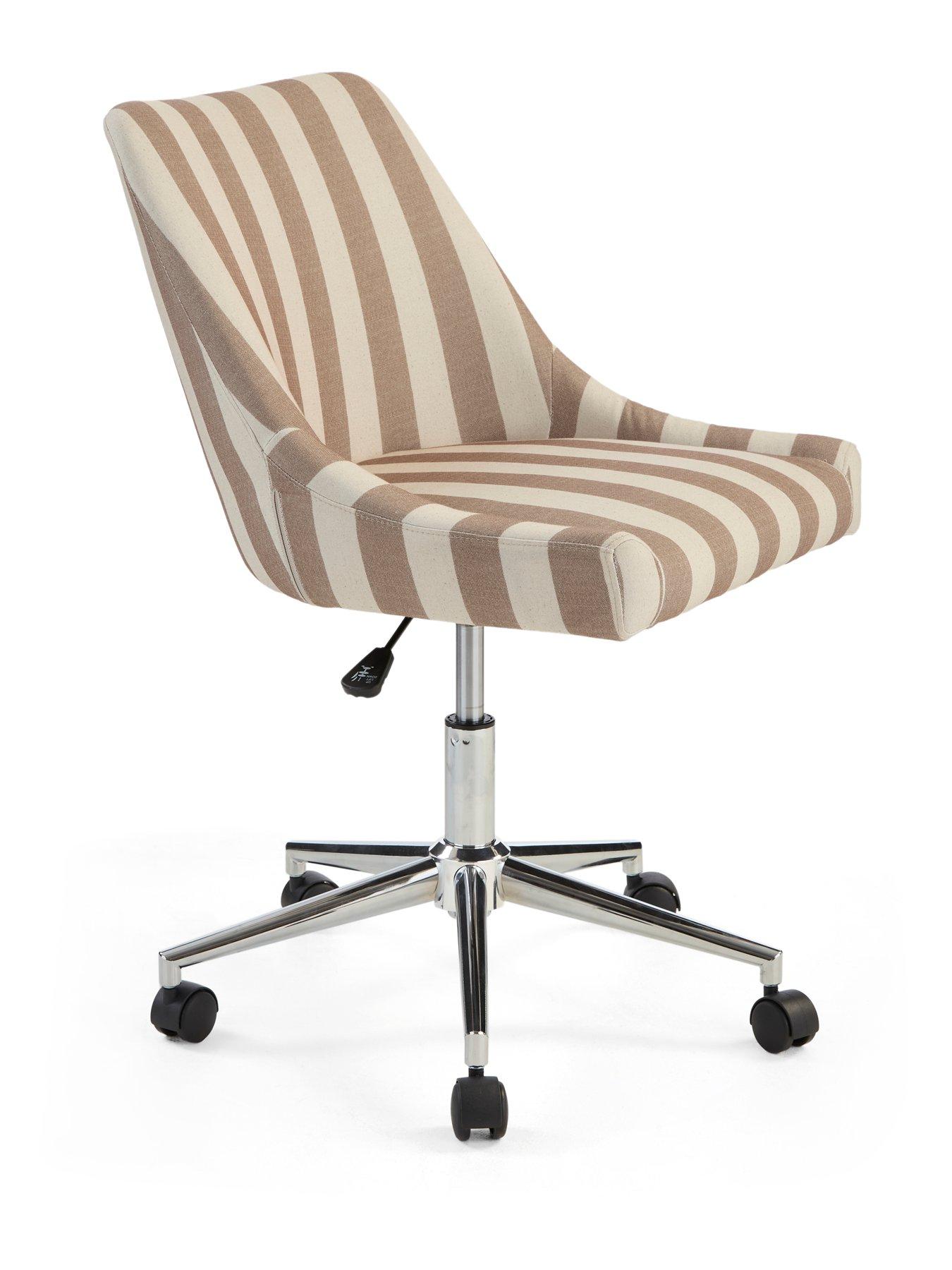 Image 3 of 7 of The Very Collection Blaze Office Chair - Cream Stripe&nbsp;- FSC&reg; Certified