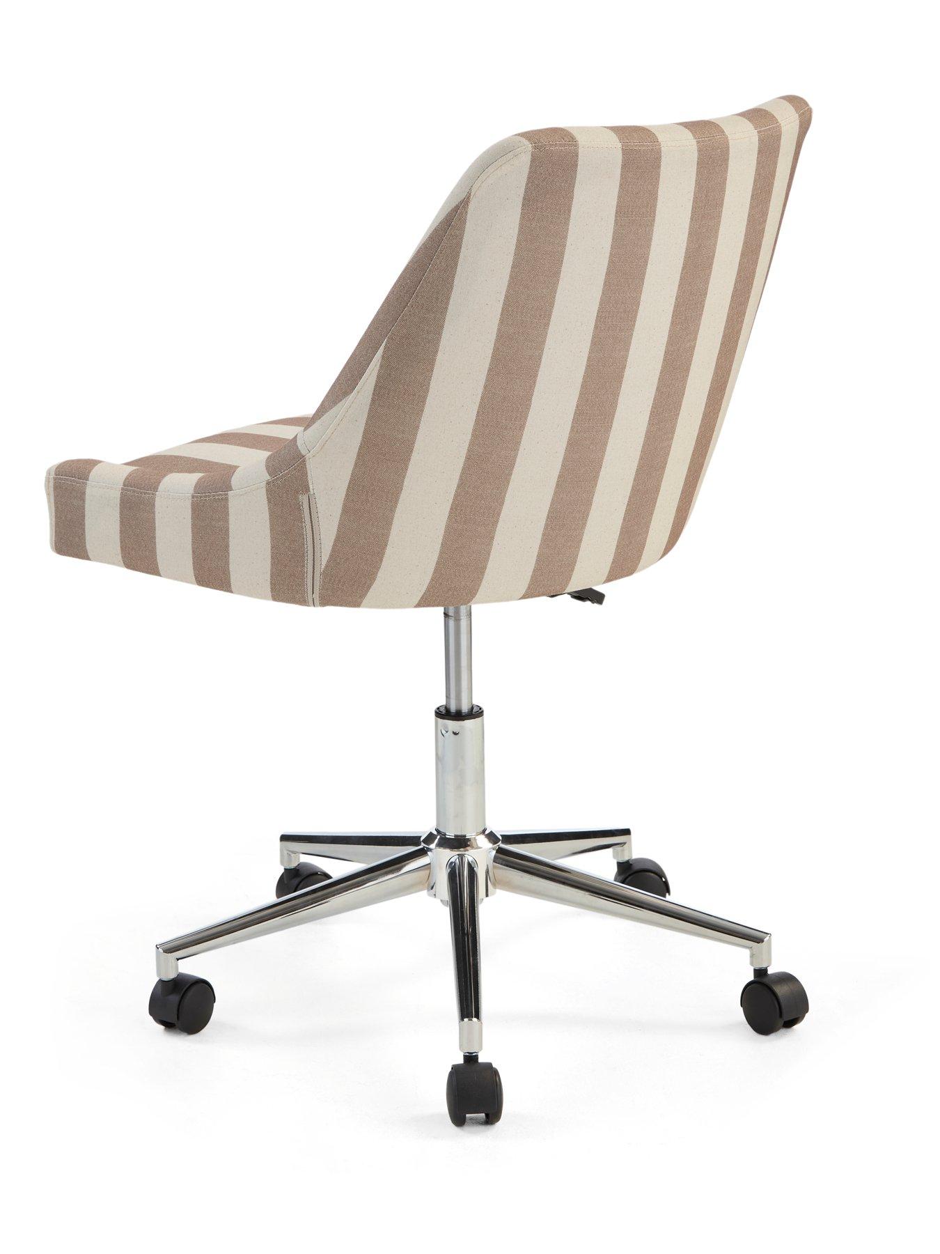 Image 4 of 7 of The Very Collection Blaze Office Chair - Cream Stripe&nbsp;- FSC&reg; Certified