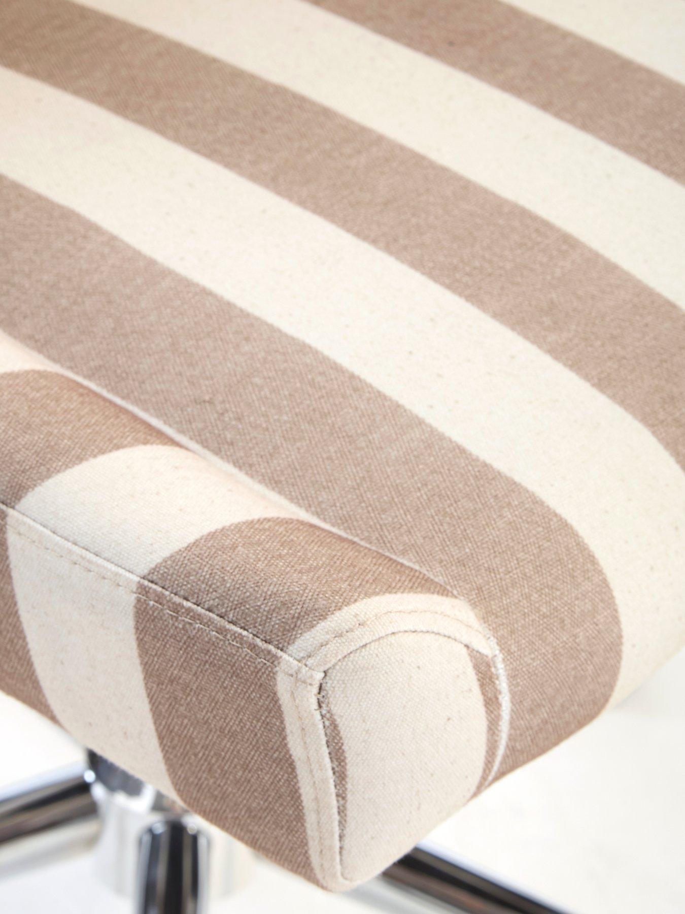 Image 5 of 7 of The Very Collection Blaze Office Chair - Cream Stripe&nbsp;- FSC&reg; Certified