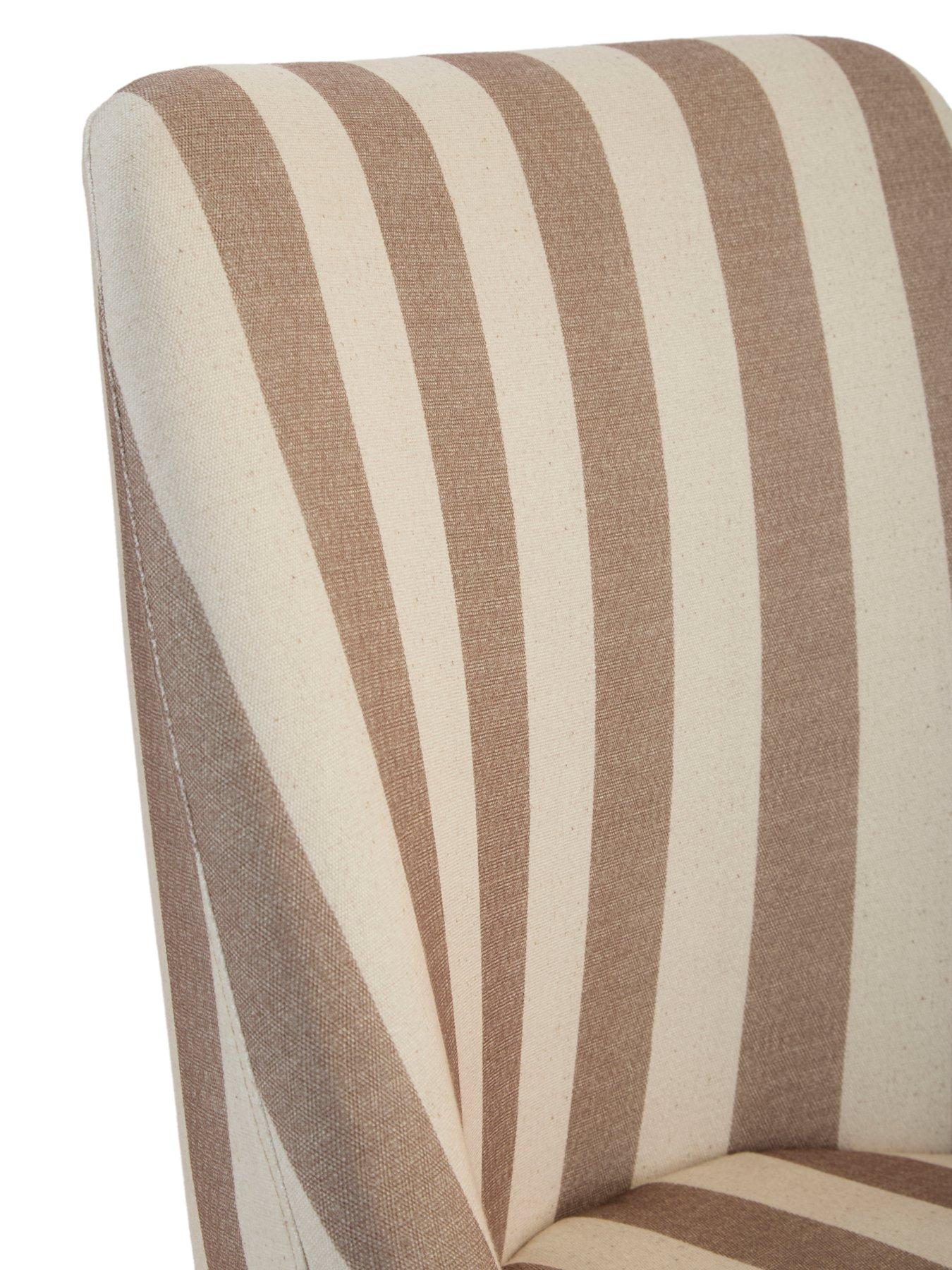 Image 6 of 7 of The Very Collection Blaze Office Chair - Cream Stripe&nbsp;- FSC&reg; Certified
