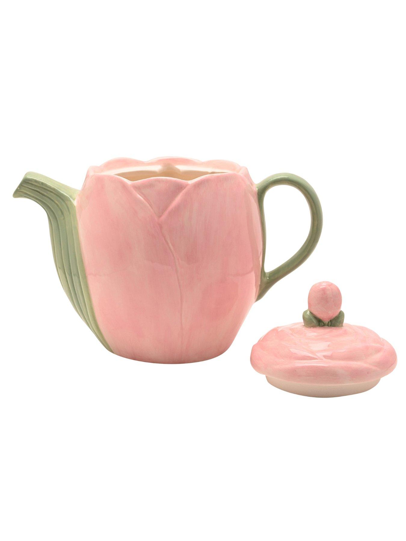 Image 2 of 4 of Hestia Blush Tulip Teapot