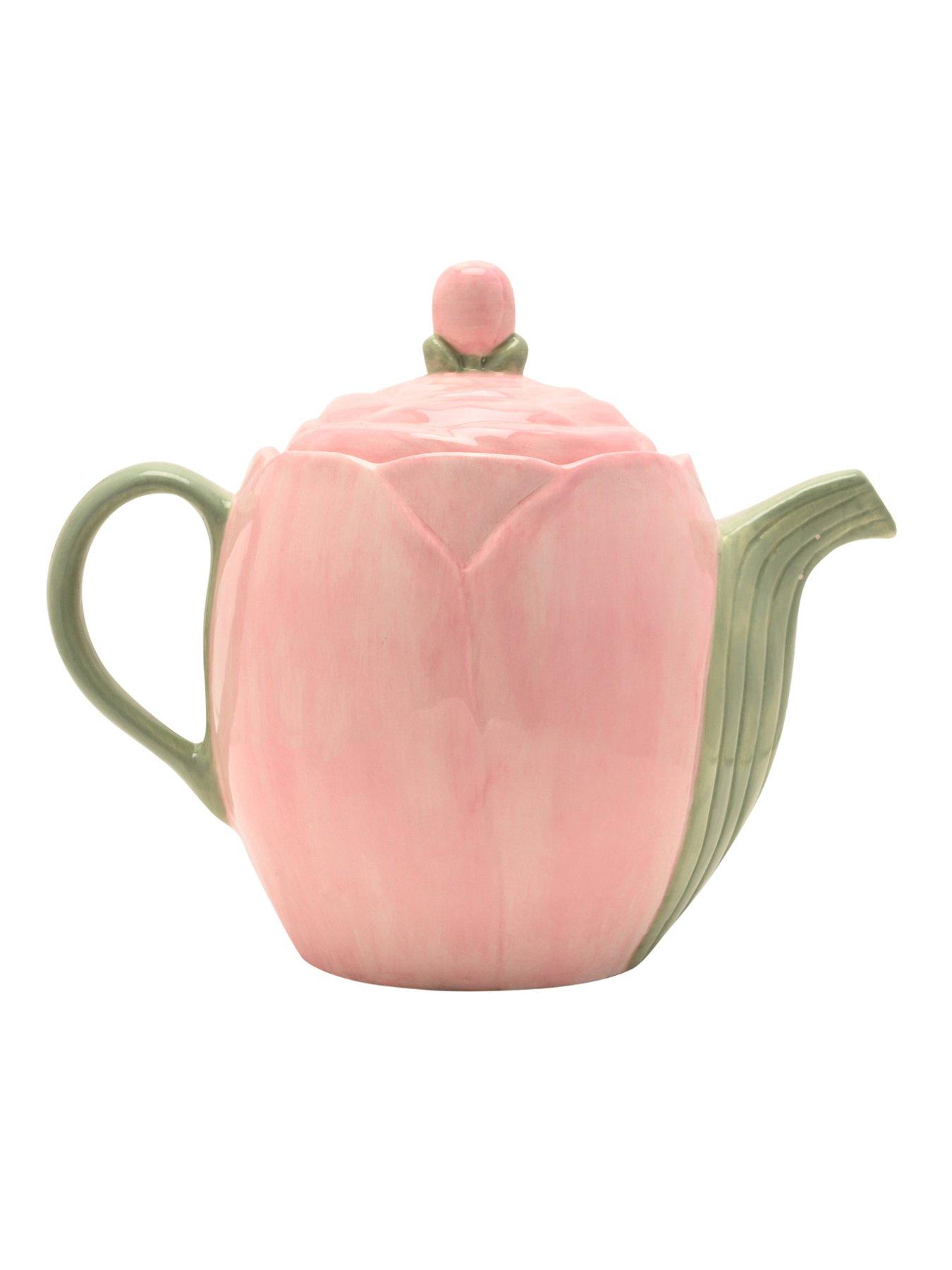 Image 3 of 4 of Hestia Blush Tulip Teapot