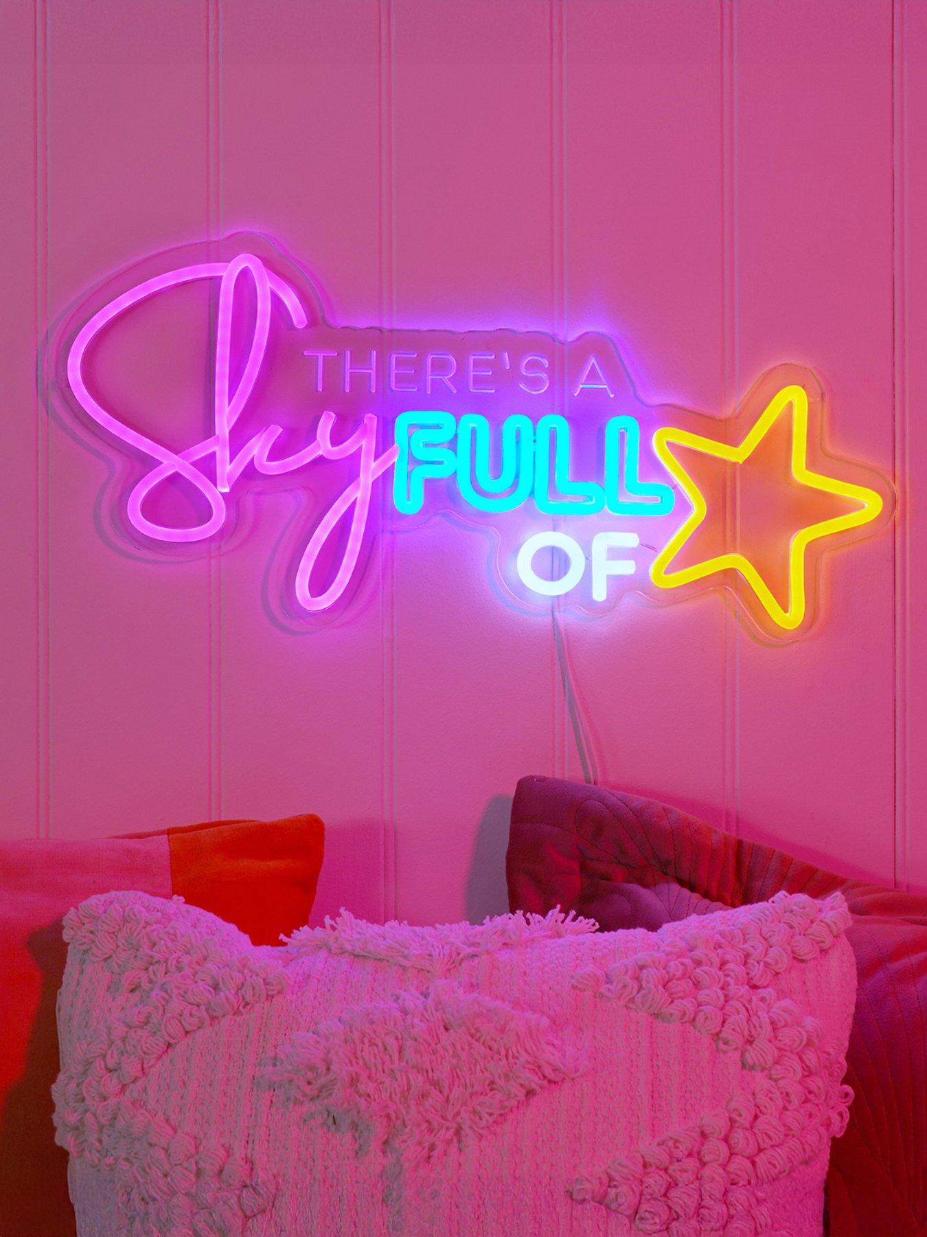 Hestia Signography Neon Collection Wall Sign With Usb - There's A Sky Full Of 'stars'