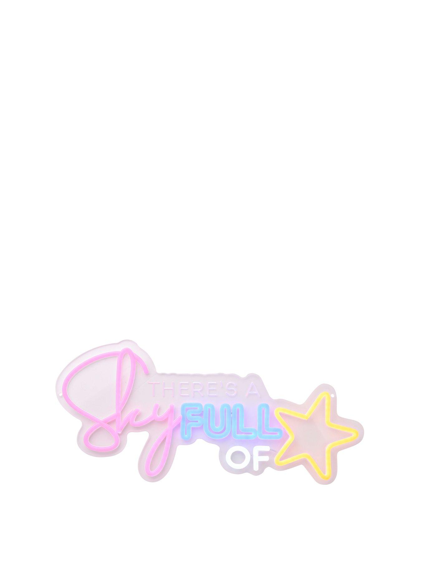 Image 2 of 6 of Hestia Signography Neon Collection Wall Sign With Usb - There's A Sky Full Of 'stars'